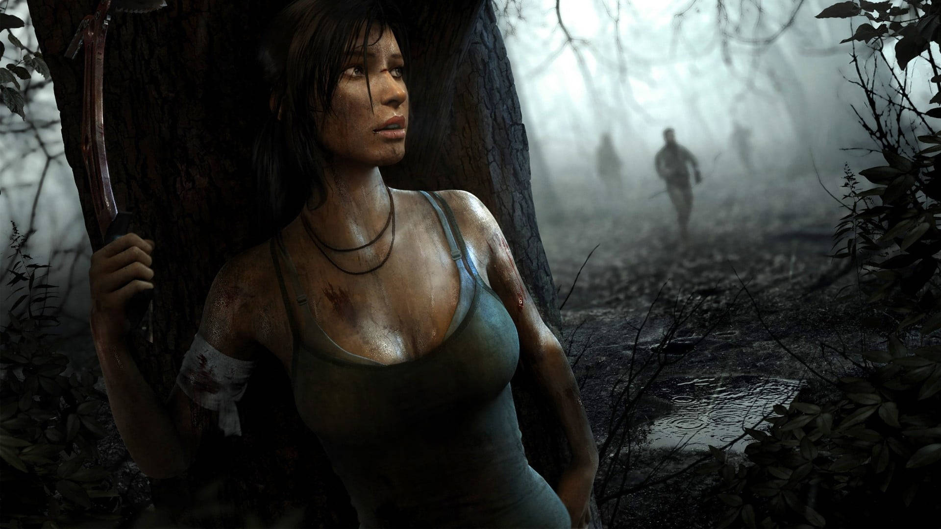 Rise Of The Tomb Raider - Lara Croft In Stealth Mode Background