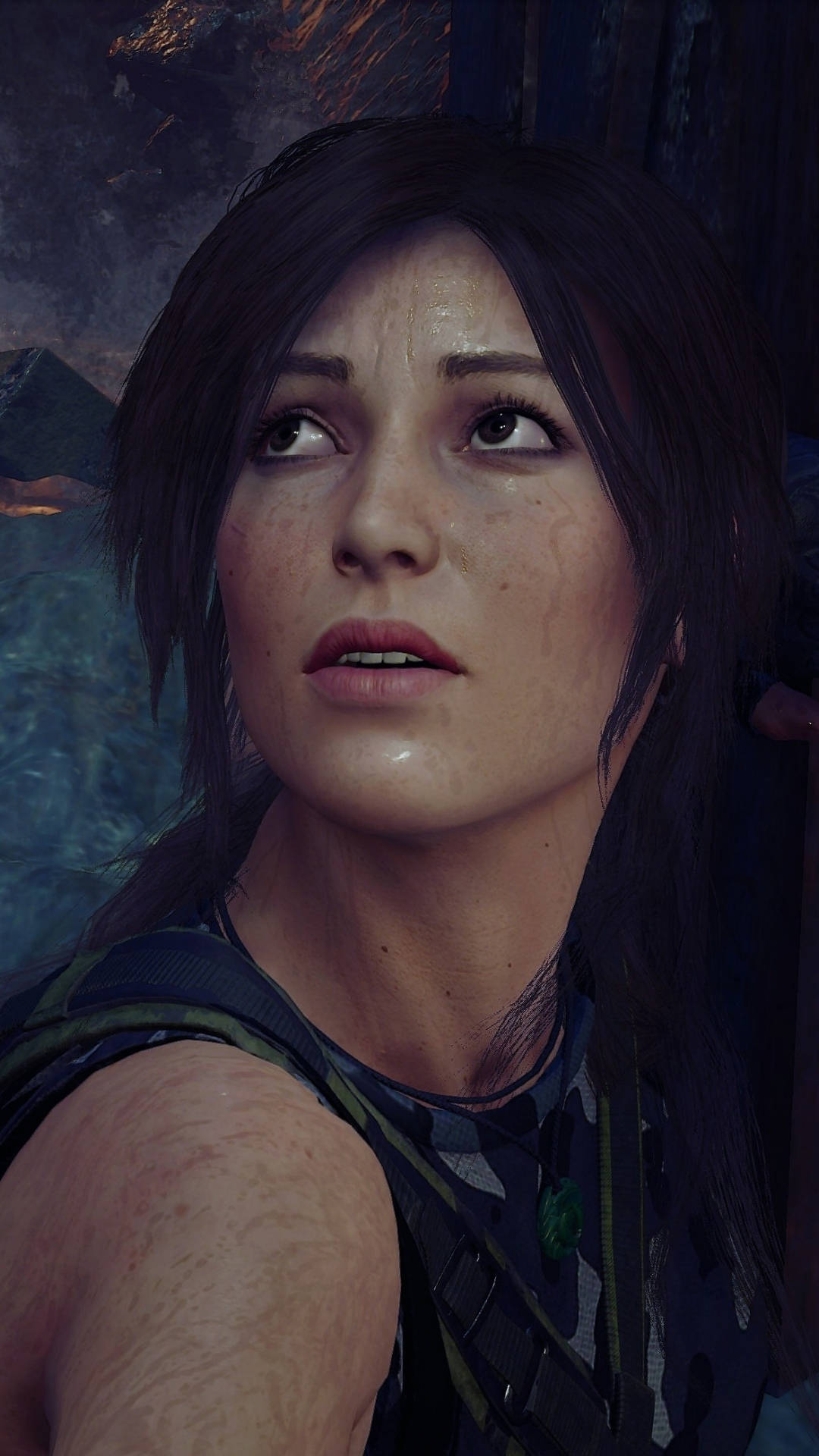 Rise To The Challenges Of The Unknown With Lara Croft Background