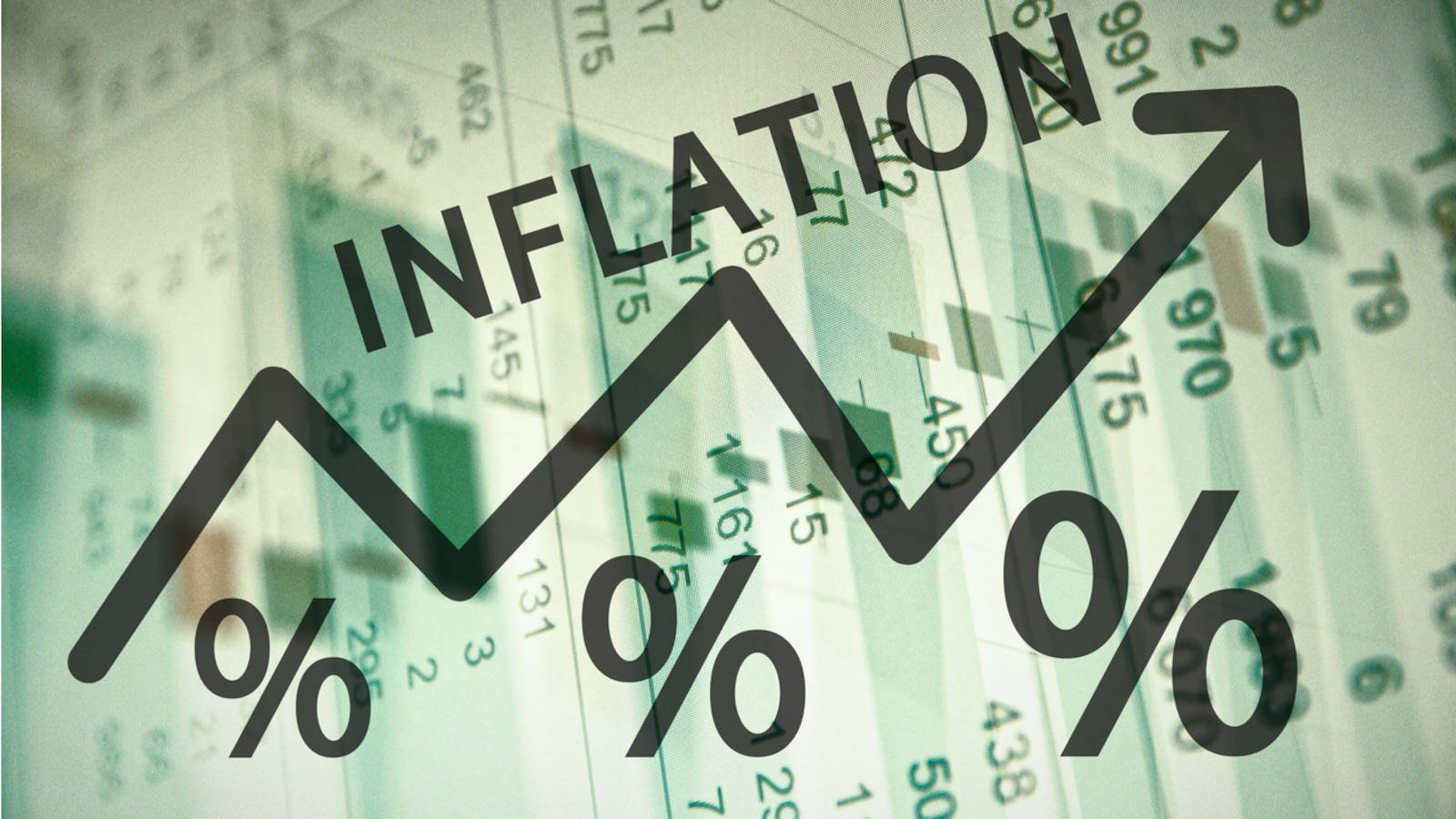 Rising Percent Inflation Background