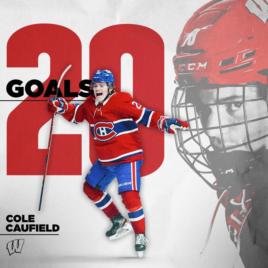 Rising Star - Cole Caufield's 20 Goal Poster Art