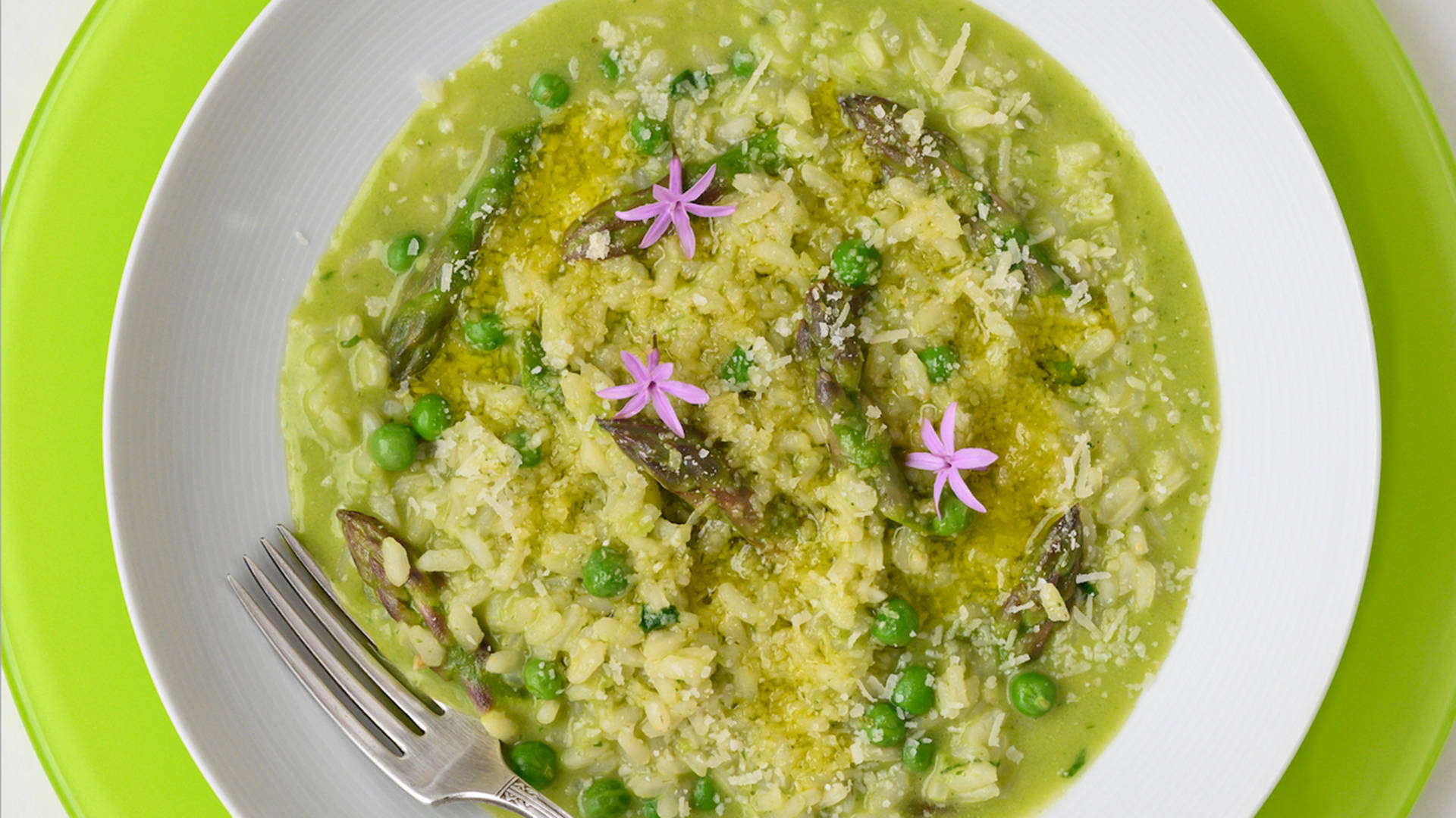 Risotto Garlic Flower Background