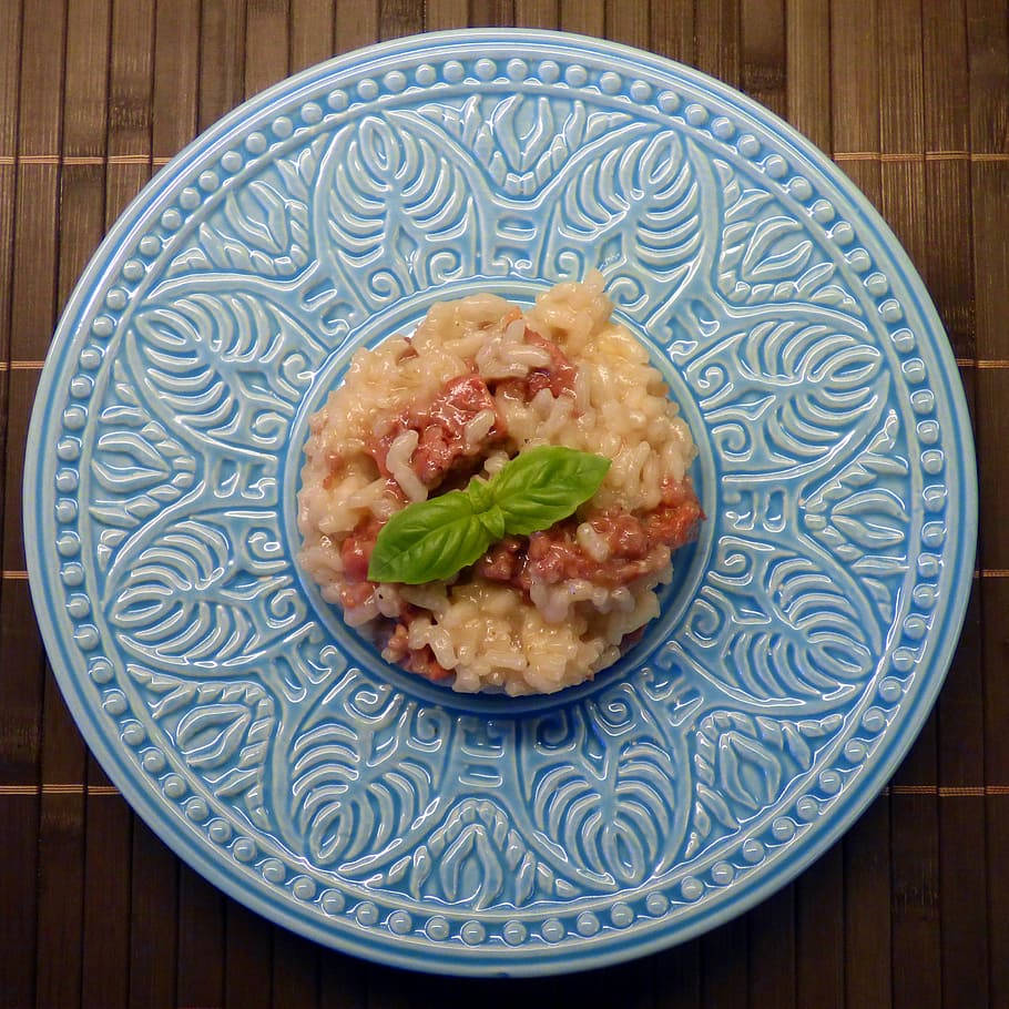 Risotto Plate Beautifully Background