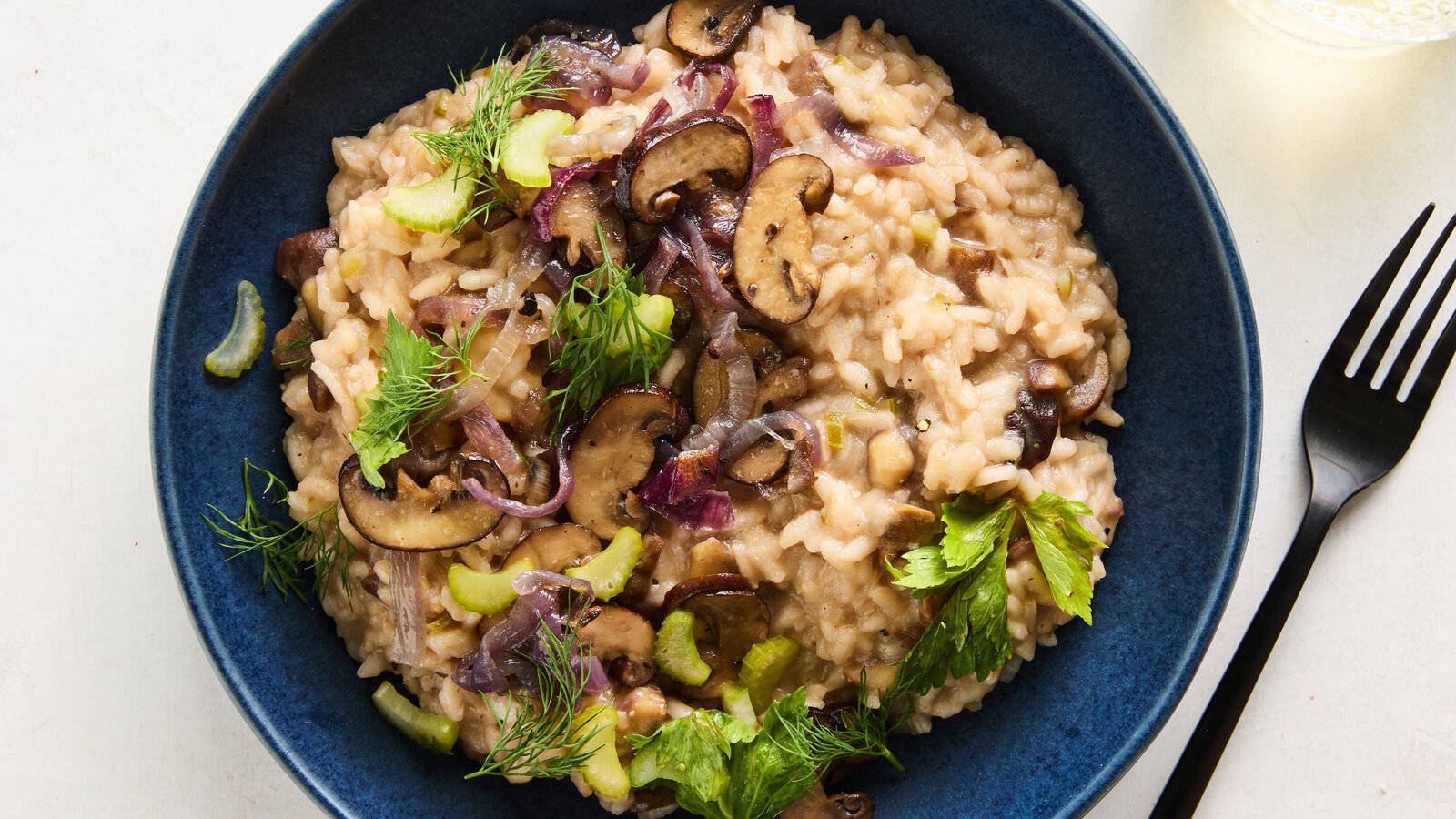 Risotto Rosemary Onions Background