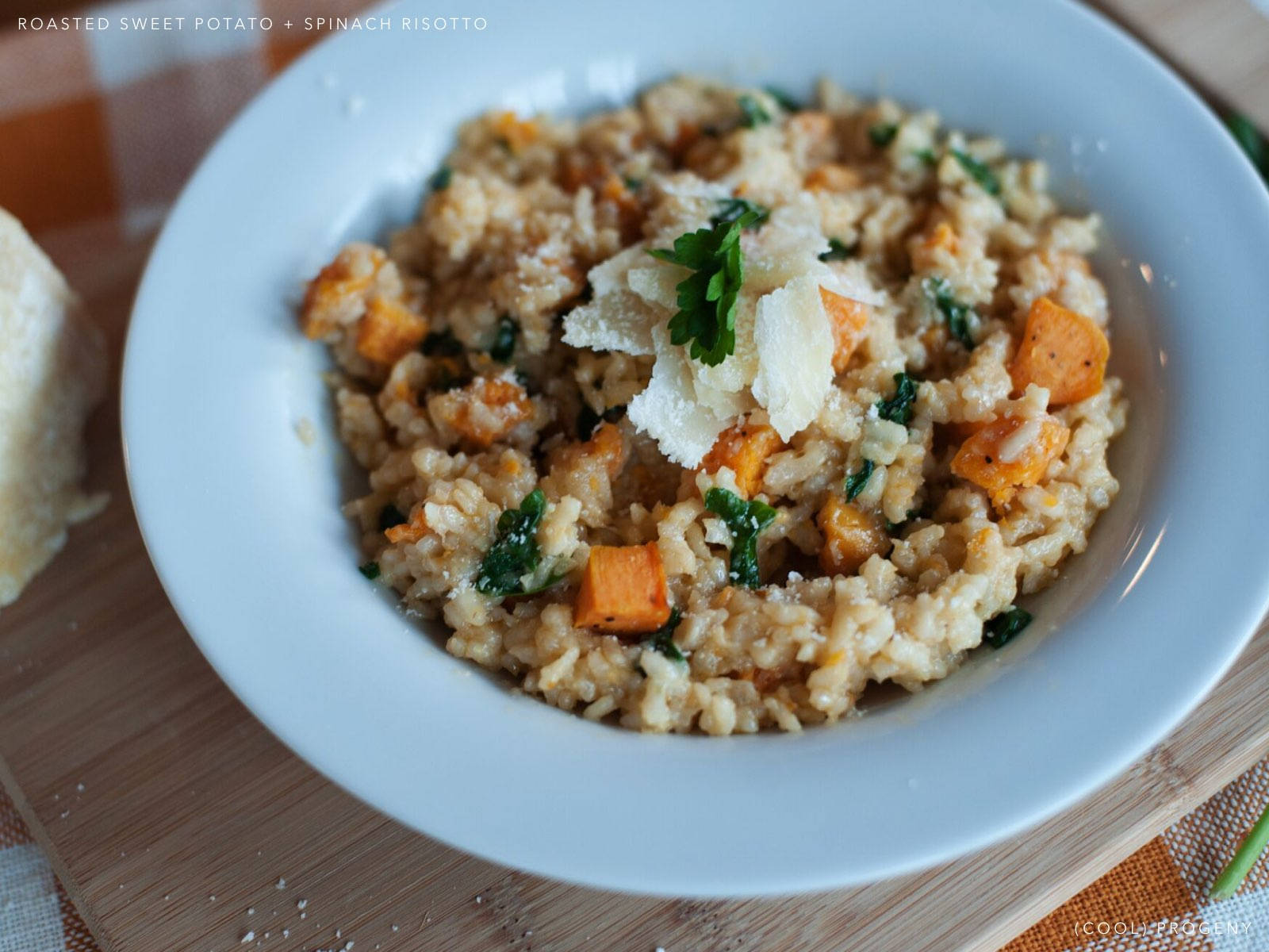 Risotto Squash Parsely Background