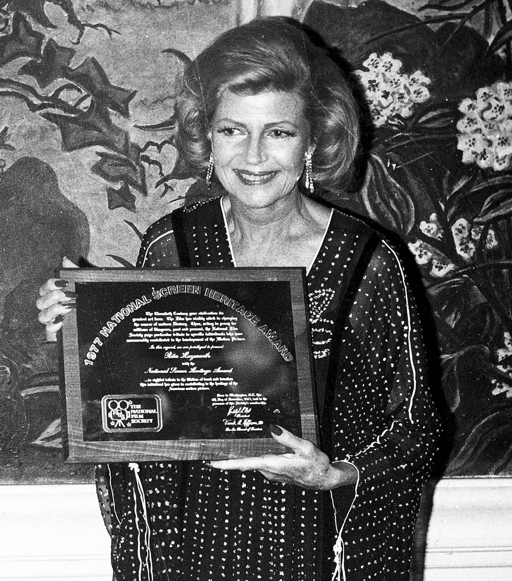 Rita Hayworth 1977 National Award Background
