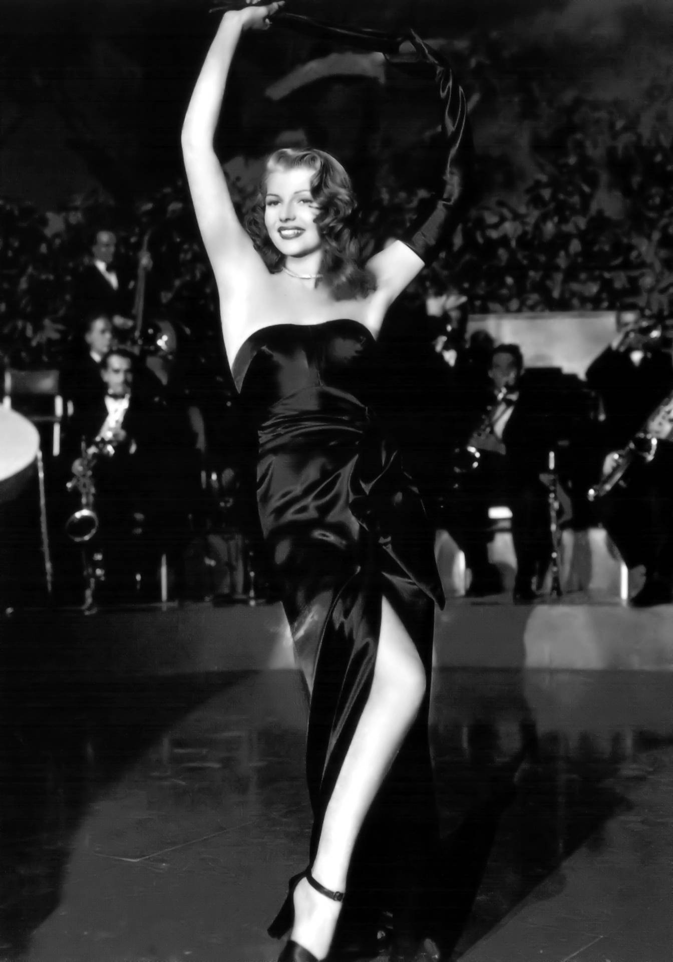 Rita Hayworth Dancing Dress Background