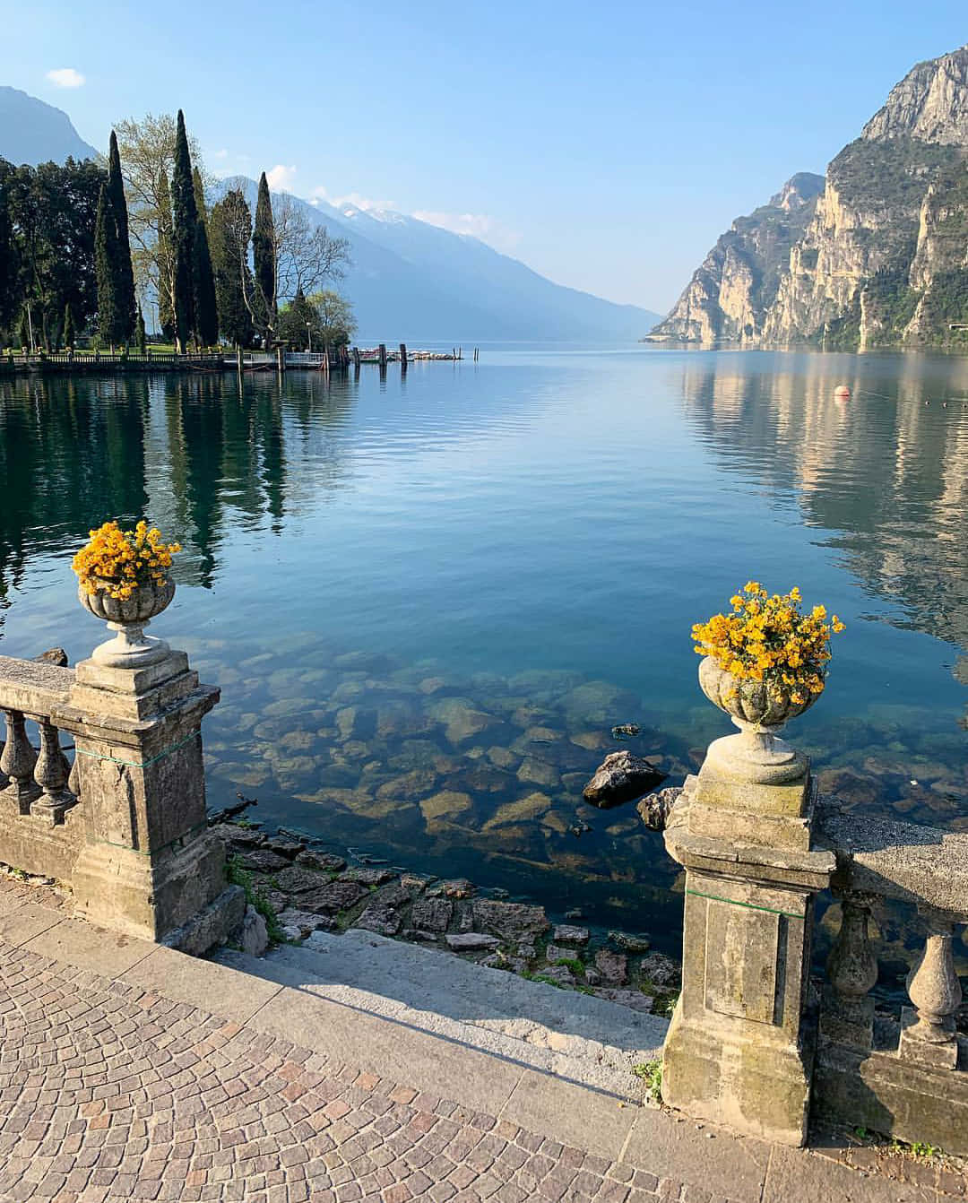 Riva Del Garda Of Lago Di Garda Background