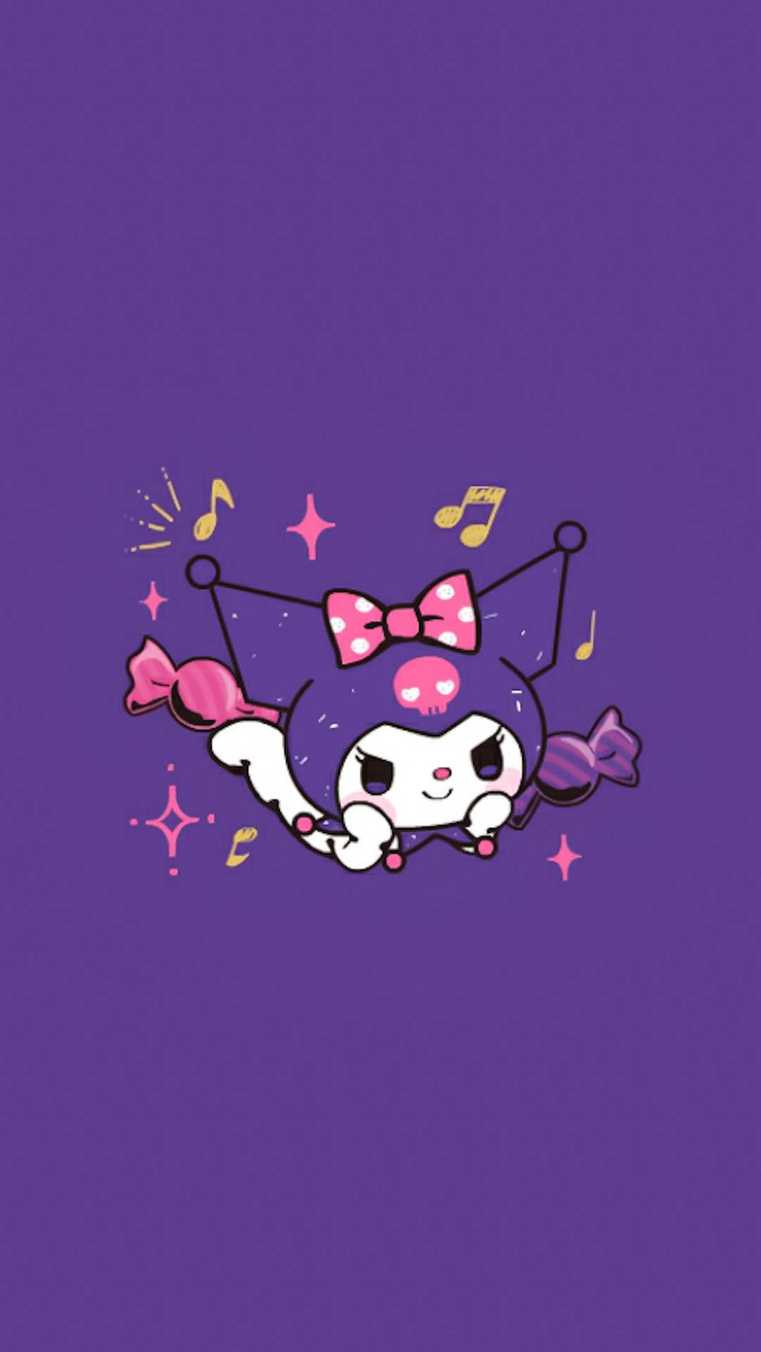 Rival Of My Melody Kuromi Violet Background