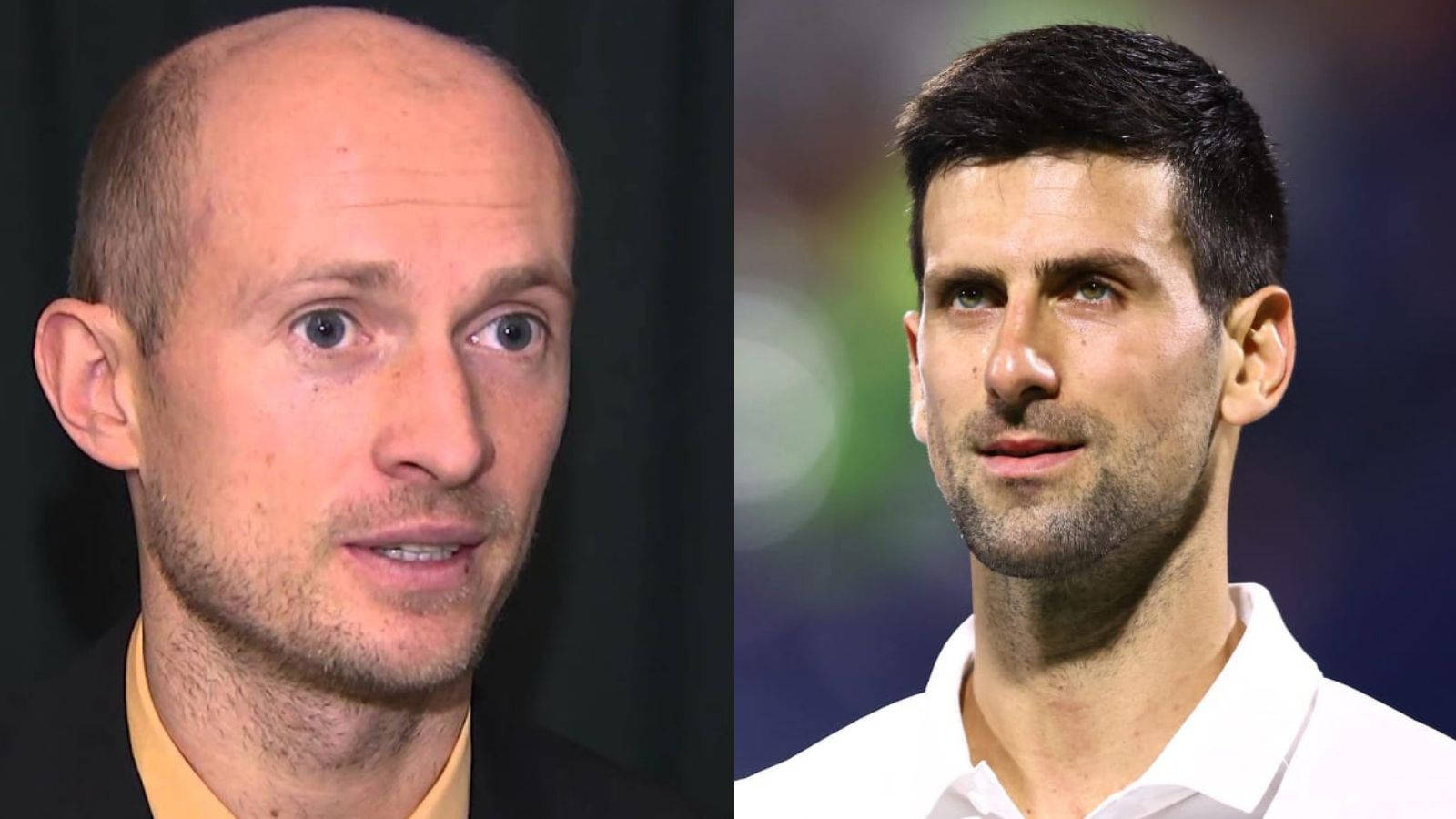 Rivals Nikolay Davydenko And Novak Djokovic