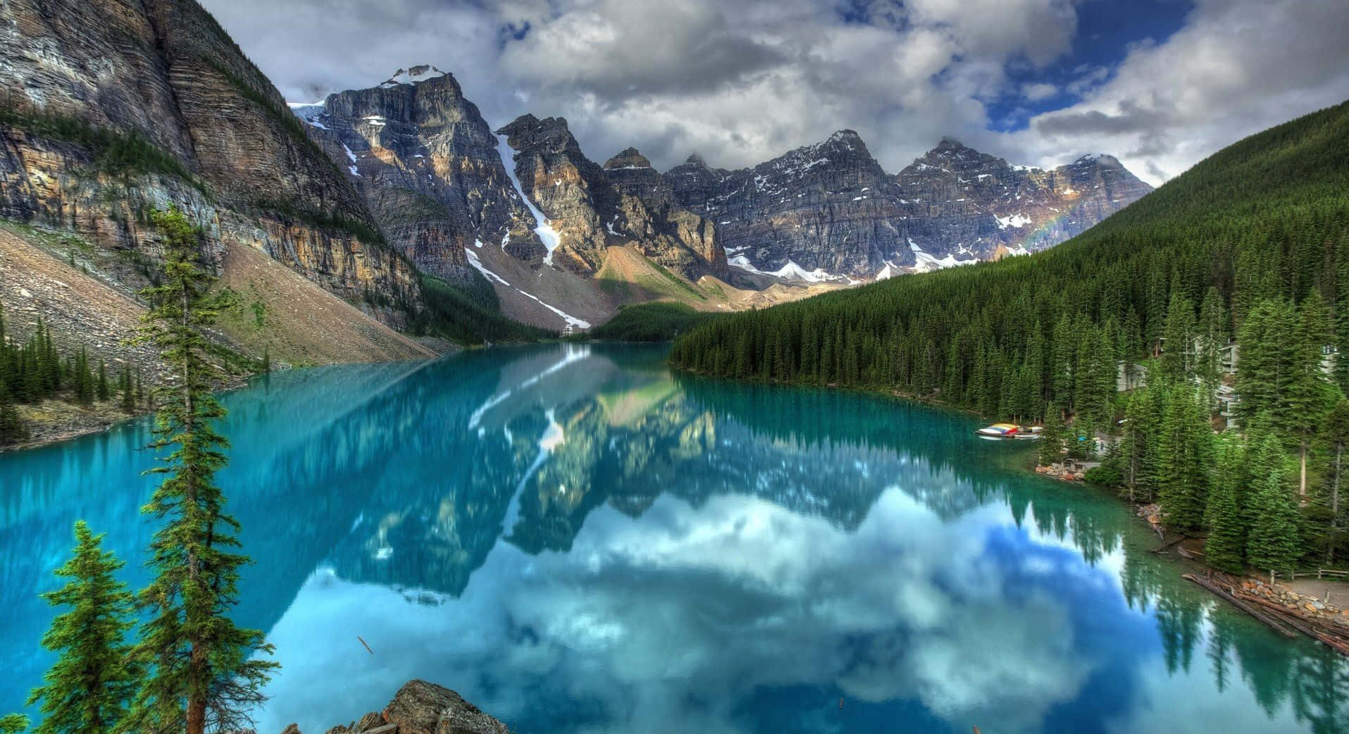 River Banff National Park Nature Photography Background