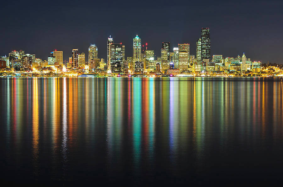 River City Seattle Skyline Background