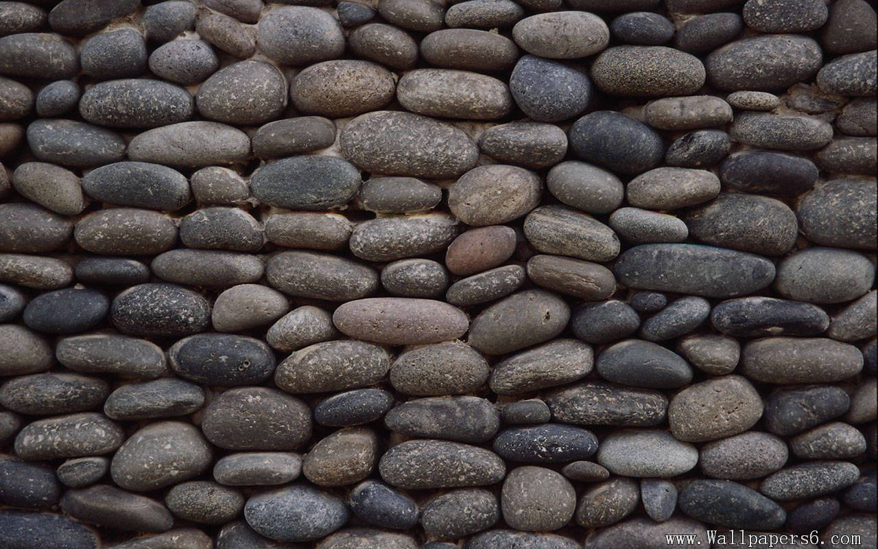 River Stone Wall Background