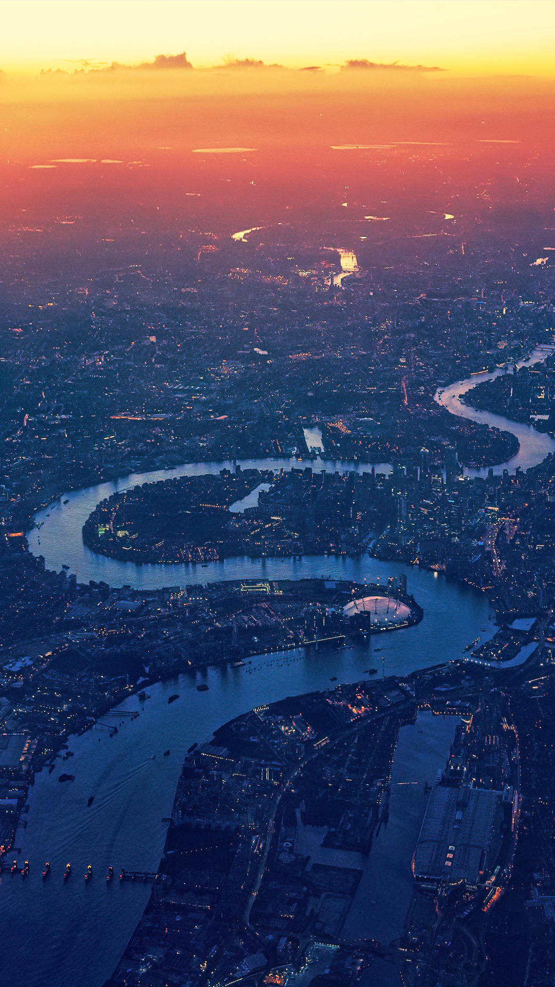 River Thames 4k Ultra Iphone Aerial