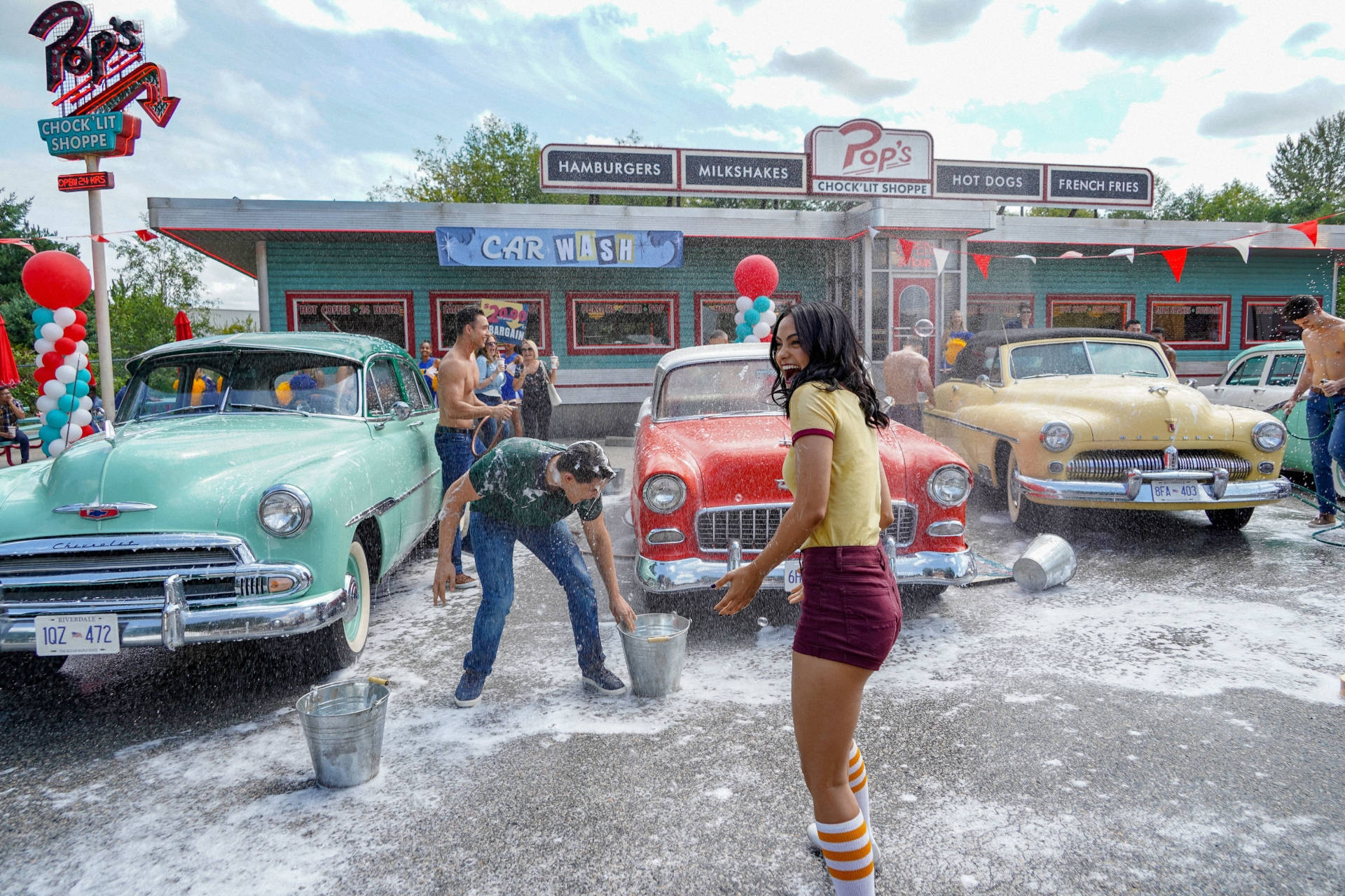 Riverdale Car Wash Fun Background
