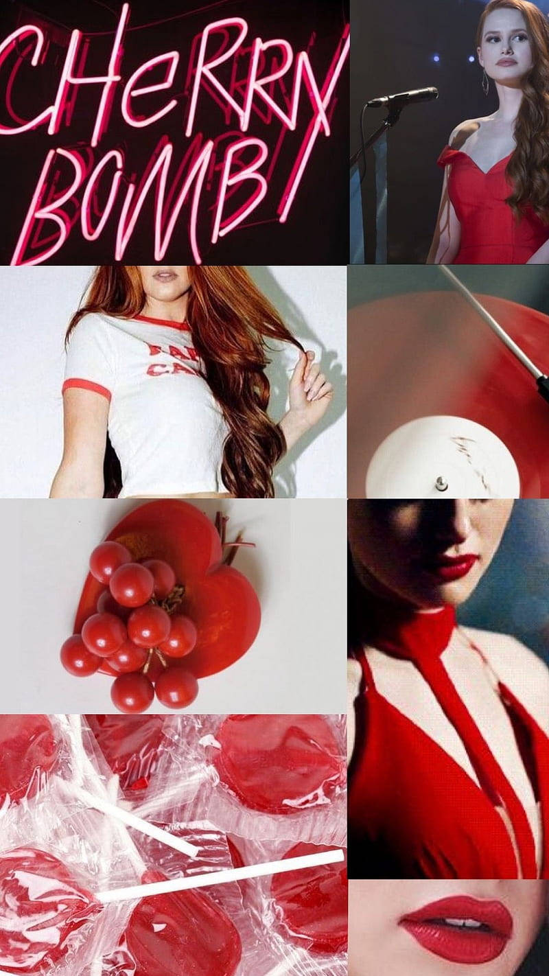 Riverdale Cheryl Red Collage Background