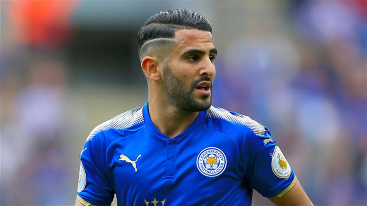 Riyad Mahrez Blue Leicester Shirt