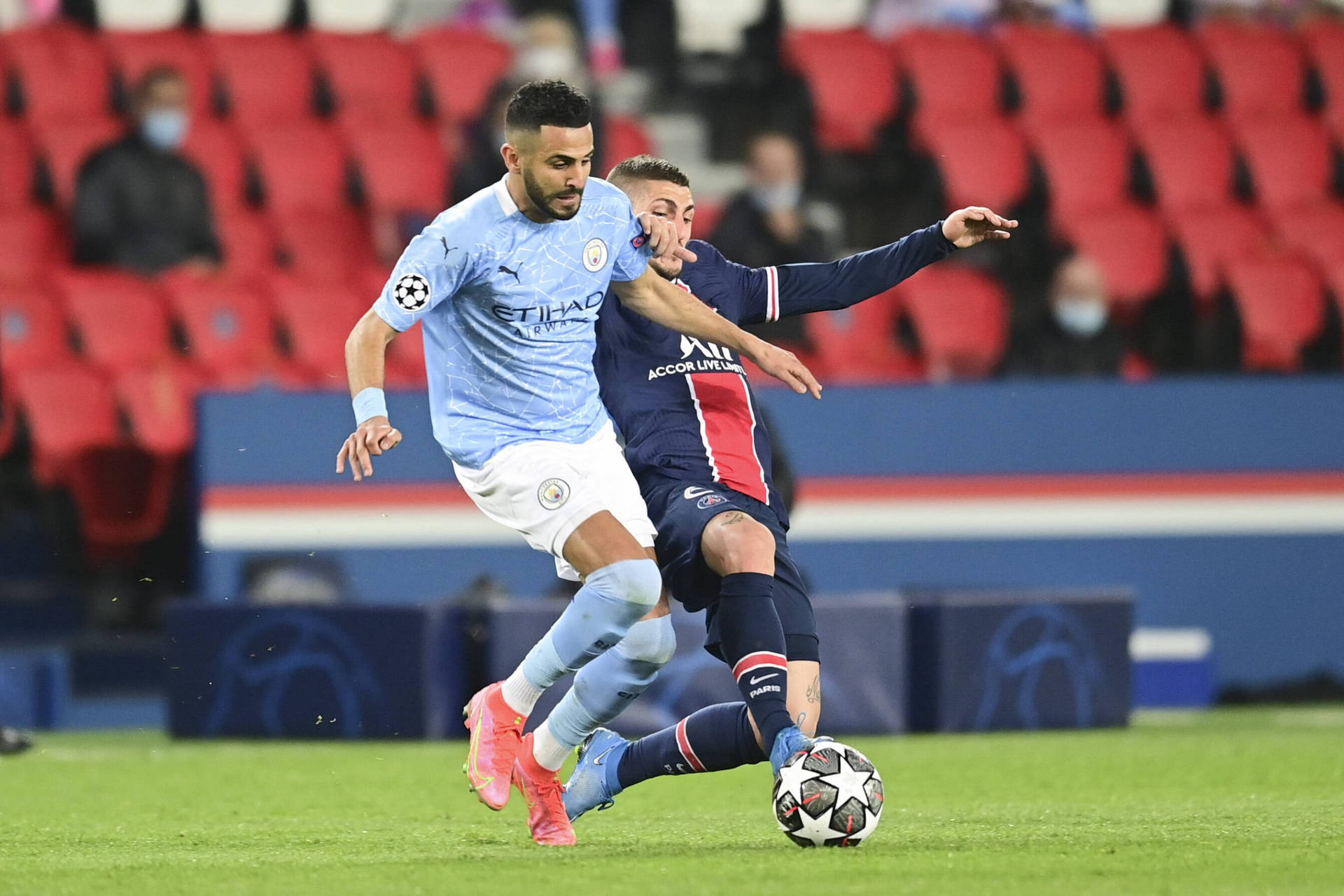 Riyad Mahrez Versus Psg Background