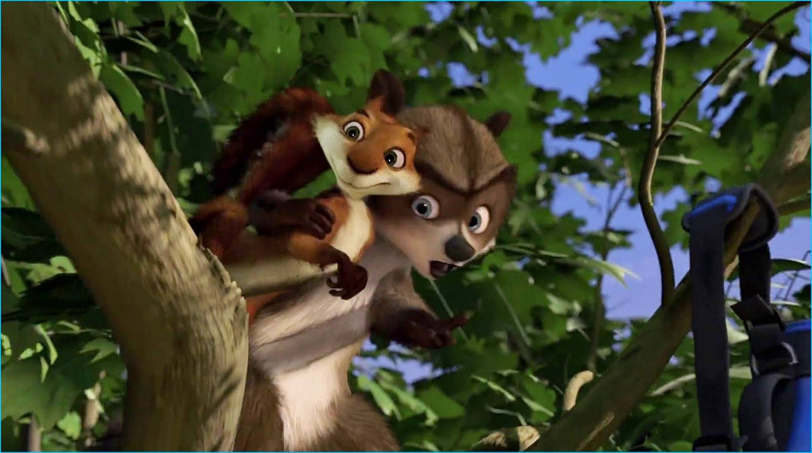 Rj Hammy On Tree Over The Hedge