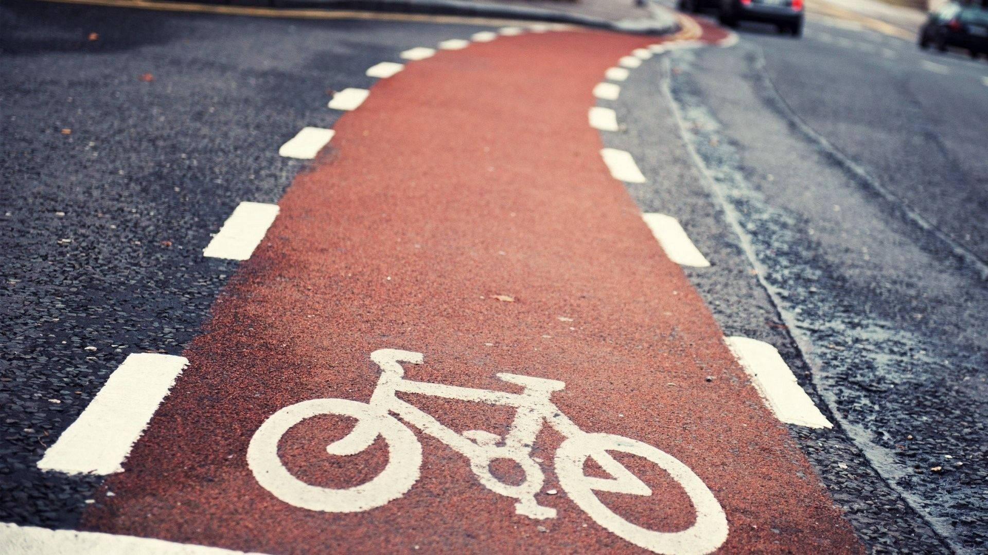 Road Bike Street Lane Symbol Background