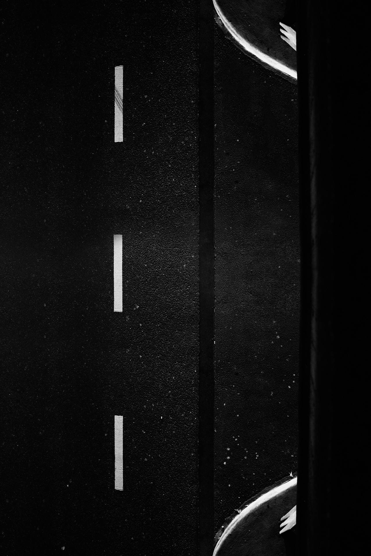 Road Colored Solid Black Iphone Background