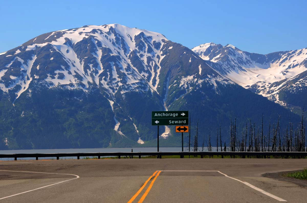 Road In Anchorage Background