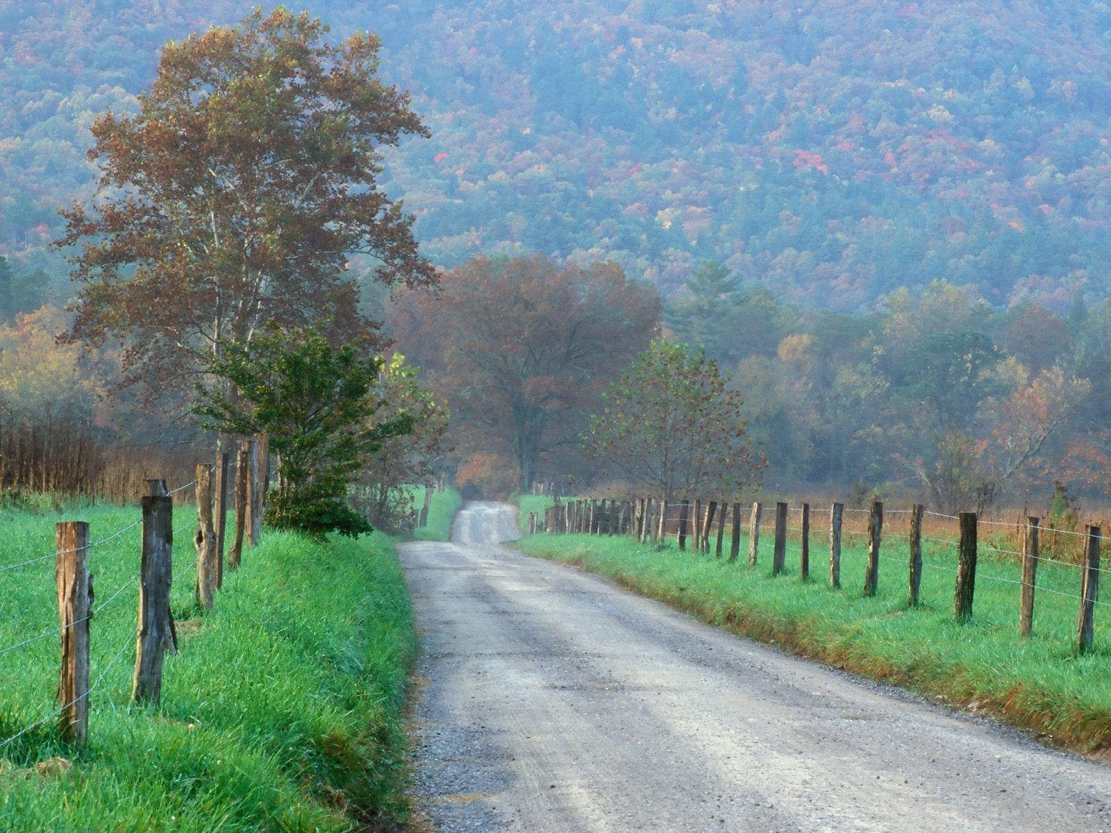 Road To The Great Smoky Mountains Background