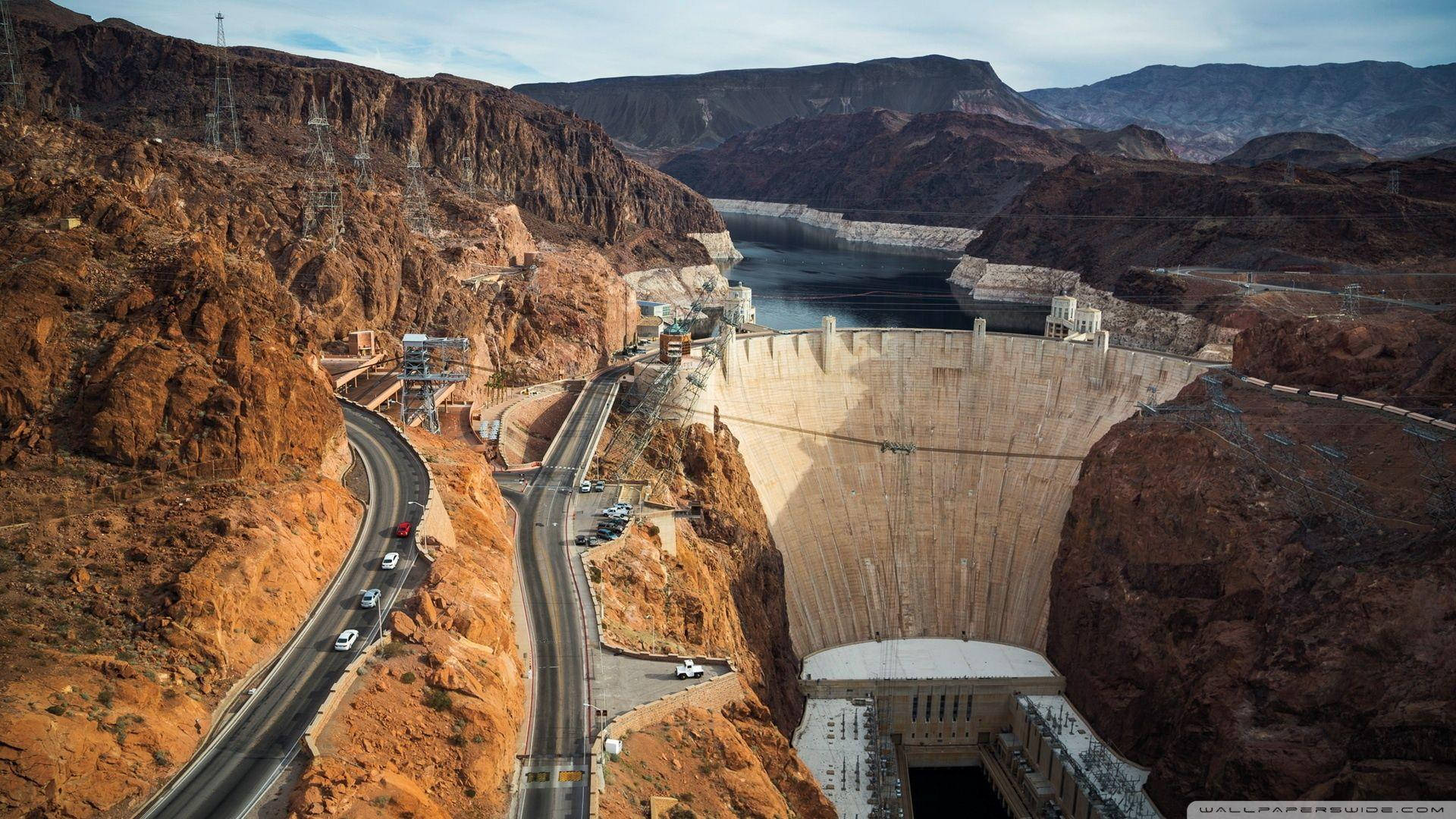 Roads Leading To Hoover Dam Background