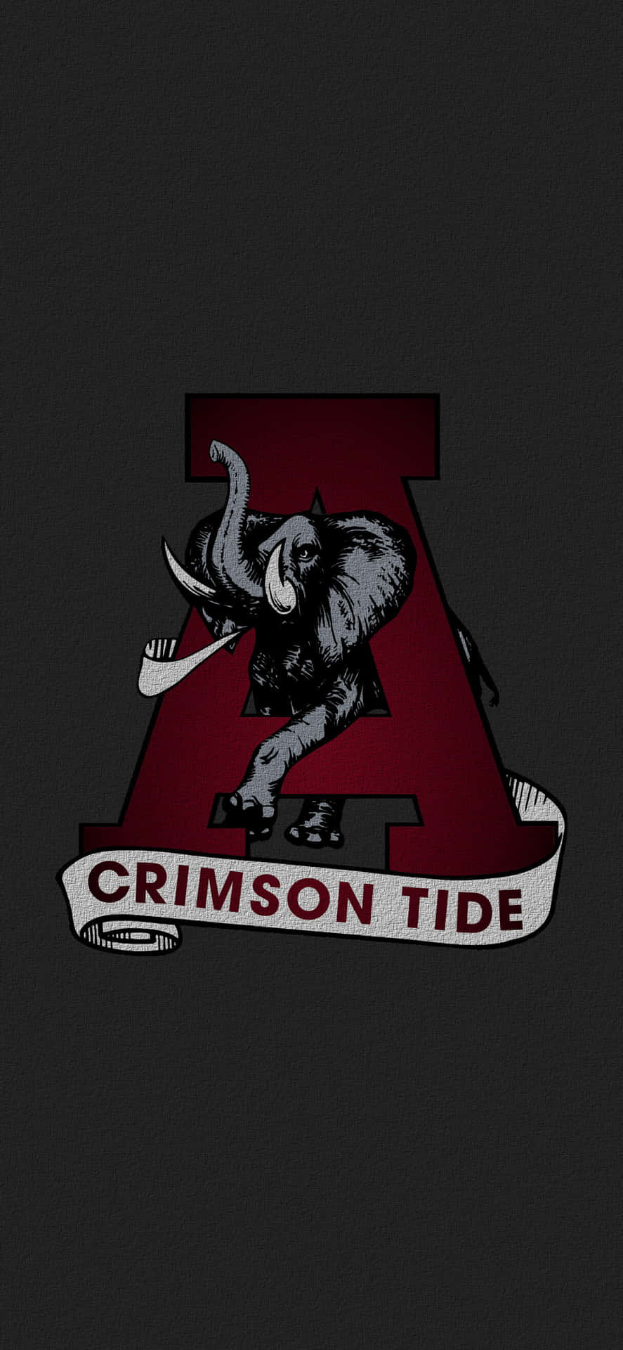 Roaring Elephant Alabama Football Logo Background