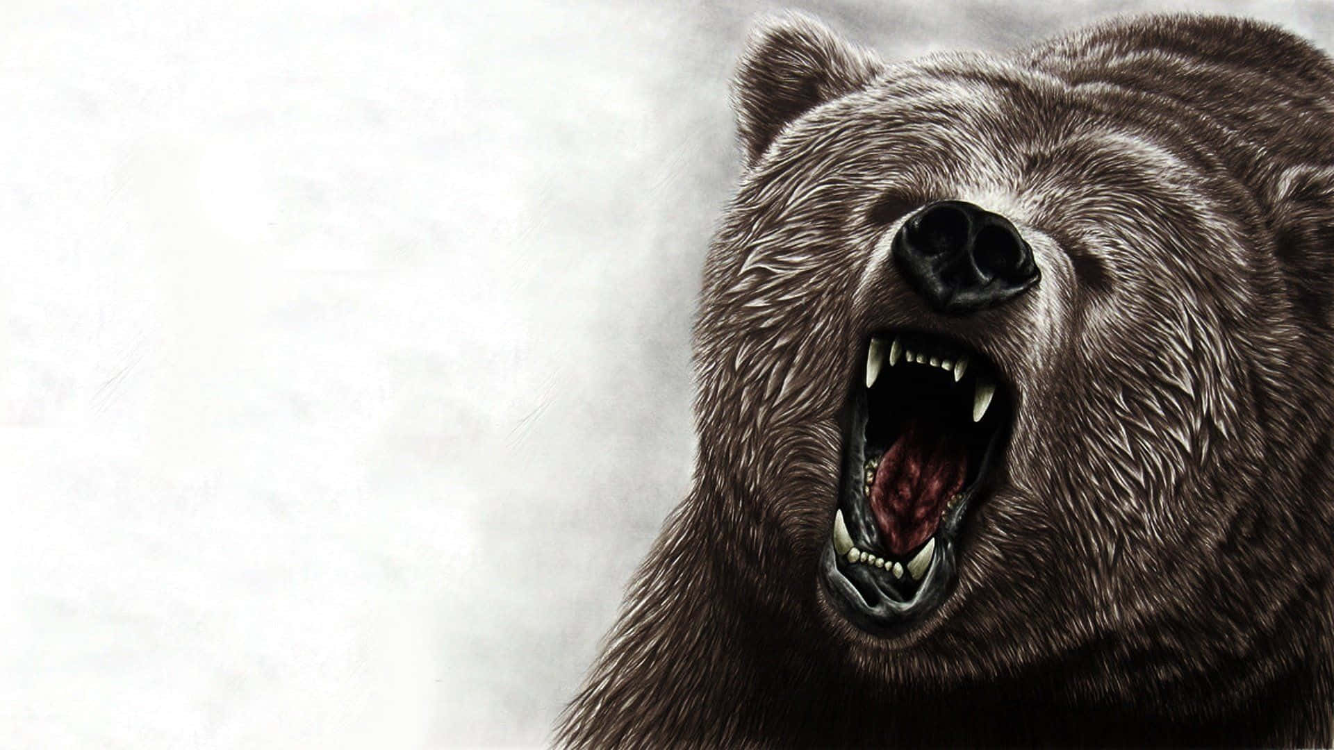 Roaring_ Grizzly_ Bear_ Artwork Background