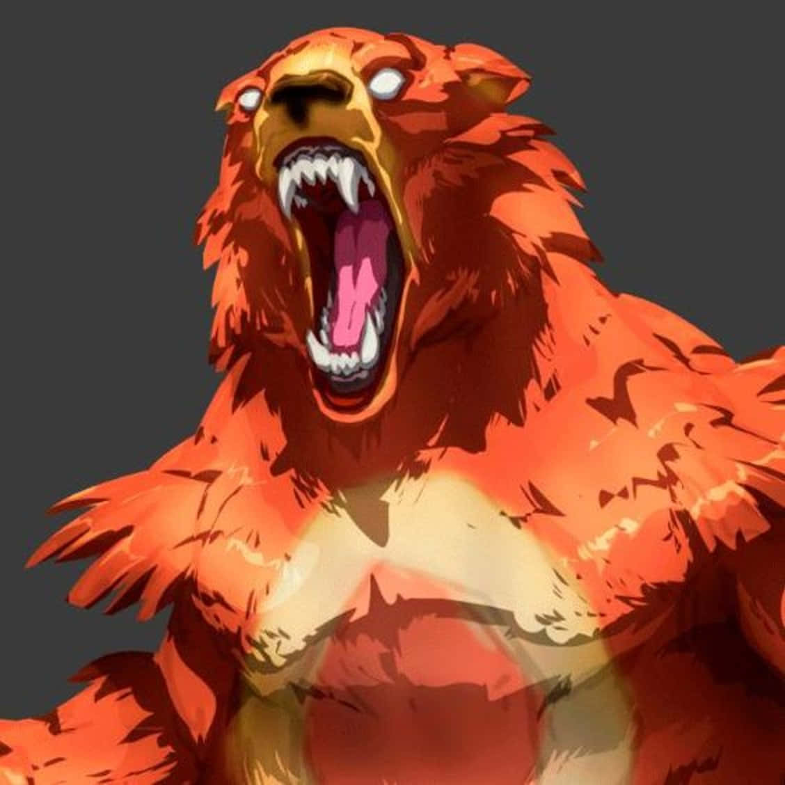 Roaring Ursaring Black Art Background
