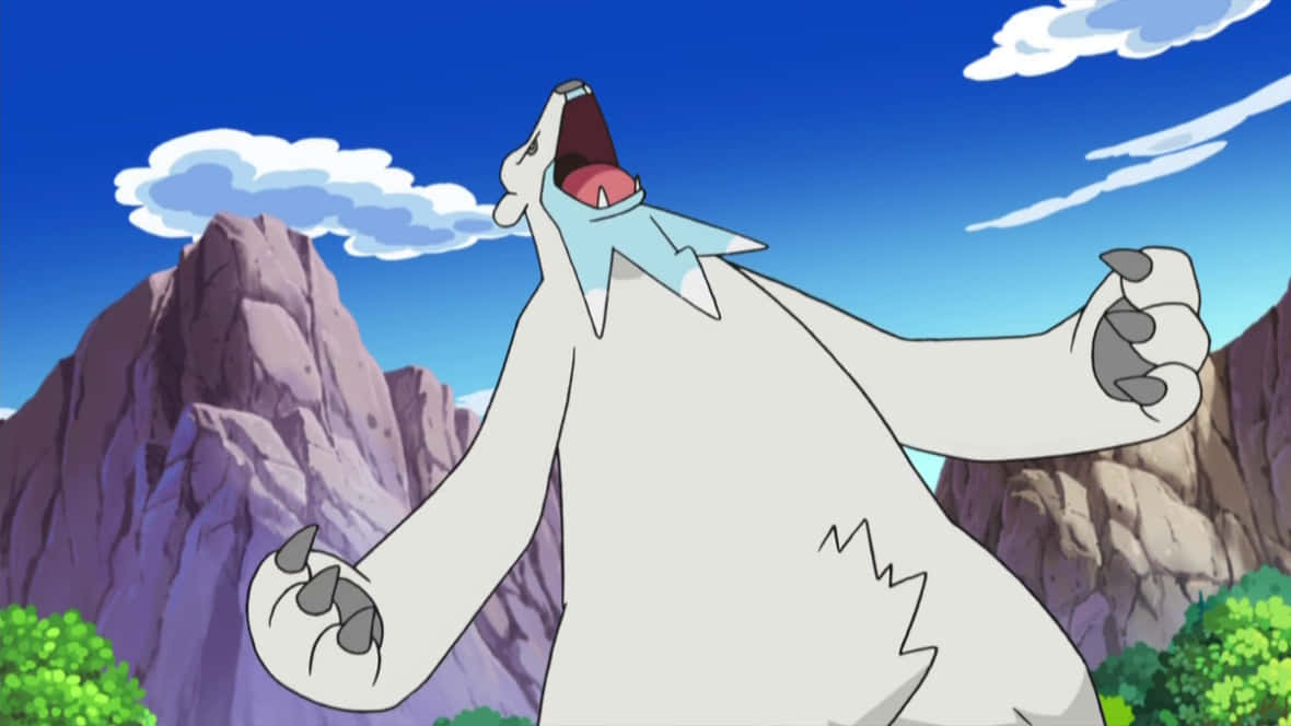 Roaring Wild Pokémon Beartic Background