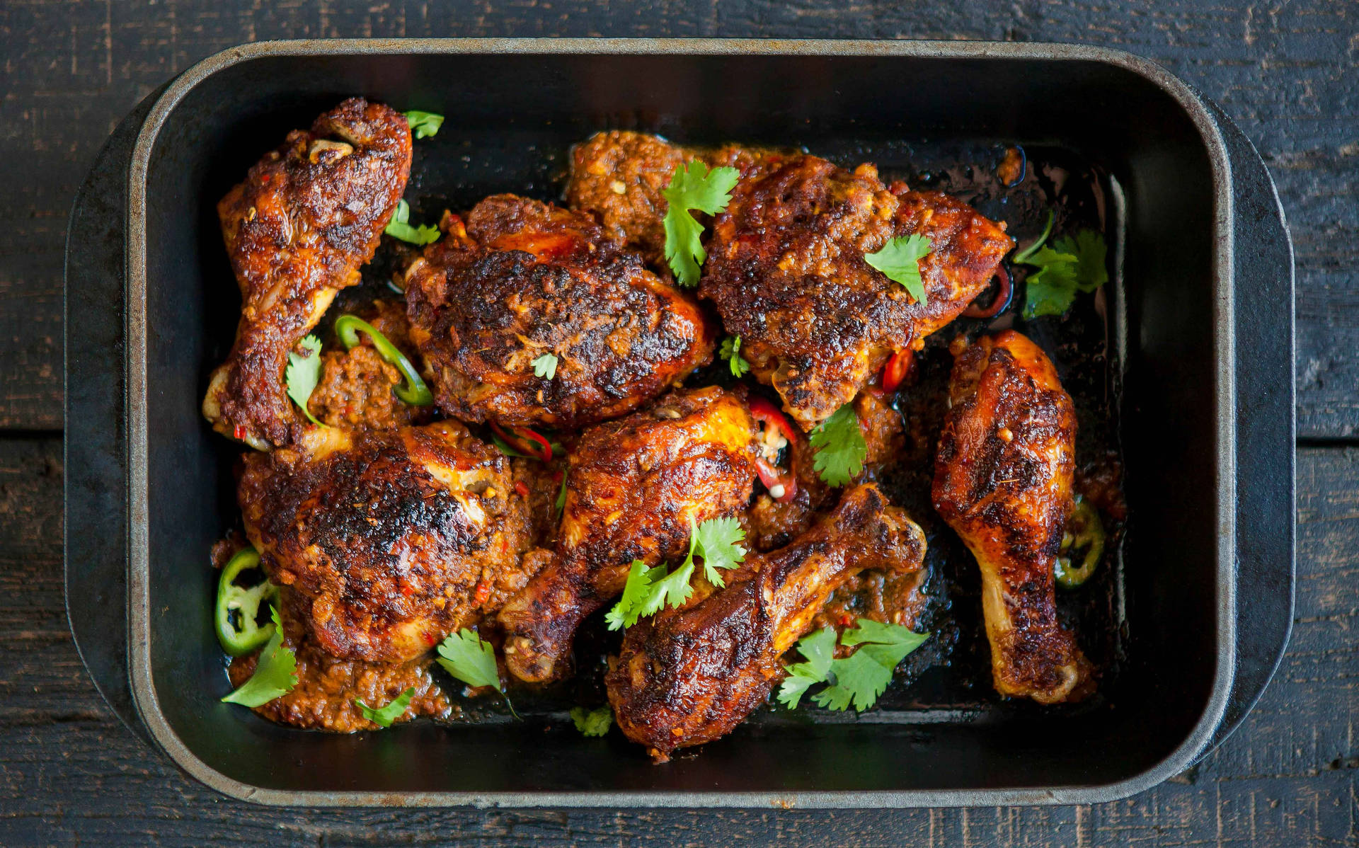 Roasted Tandoori Chicken Background