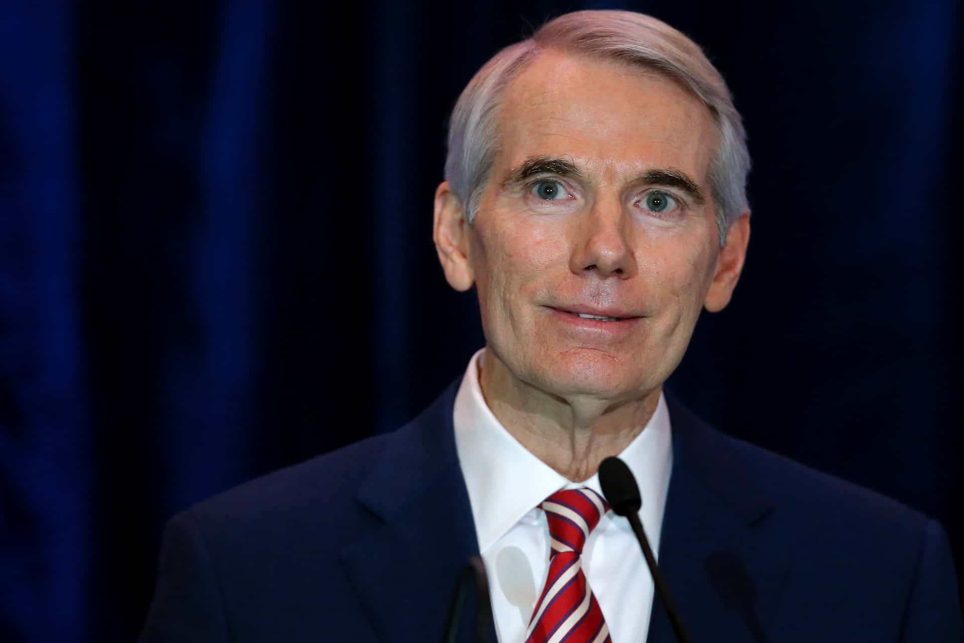 Rob Portman Close-up Of Smiling Background