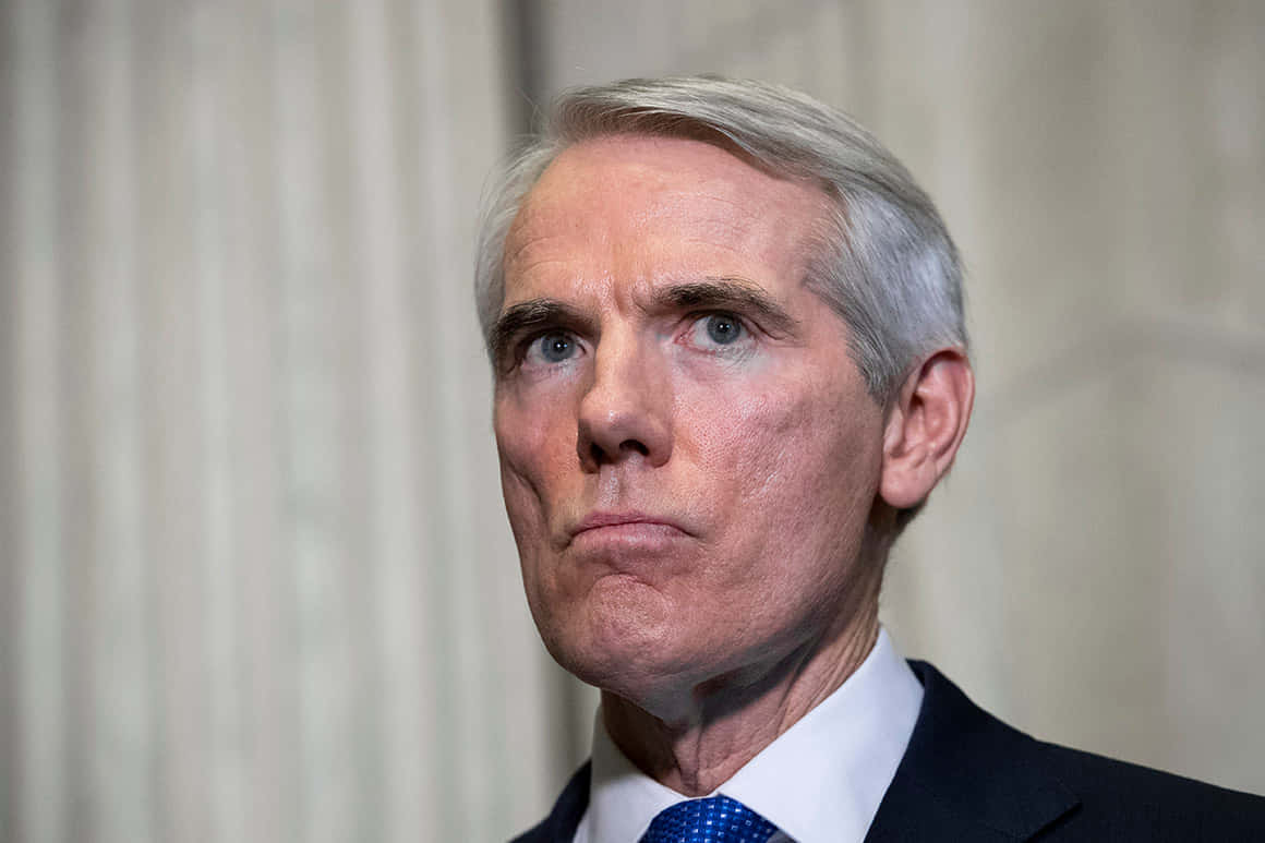Rob Portman Pursed Lips Background