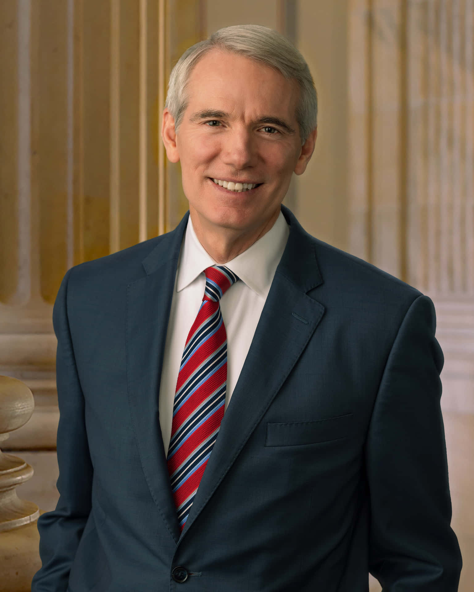 Rob Portman Smiling Portrait Background