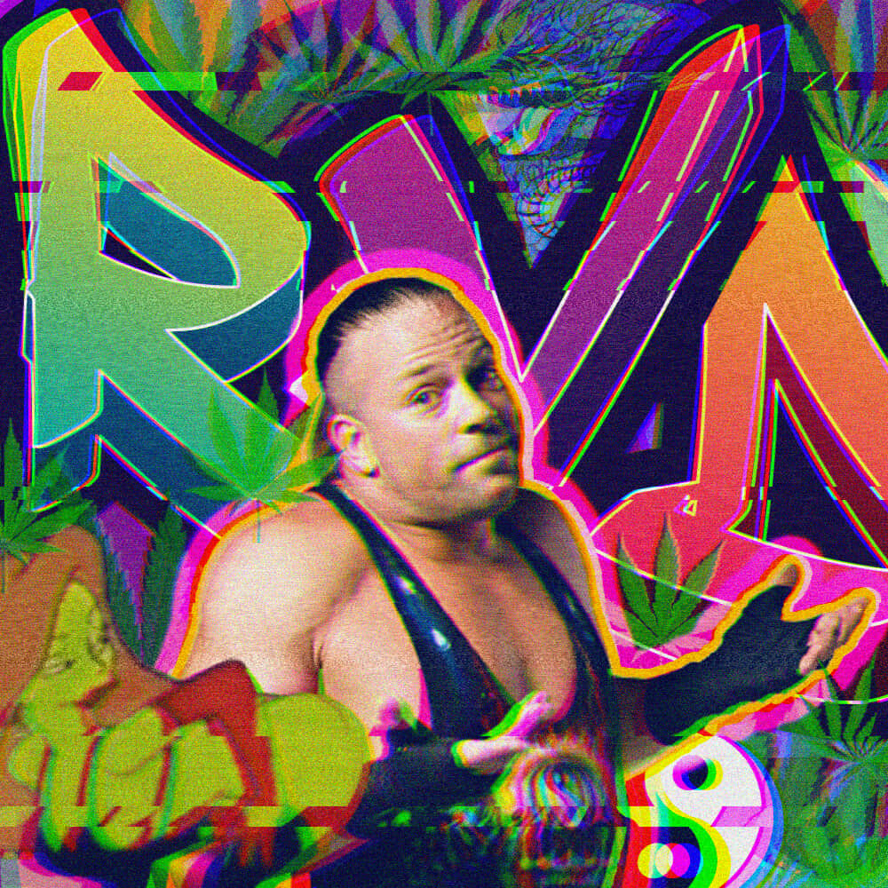 Rob Van Dam Graffiti Poster Art Background