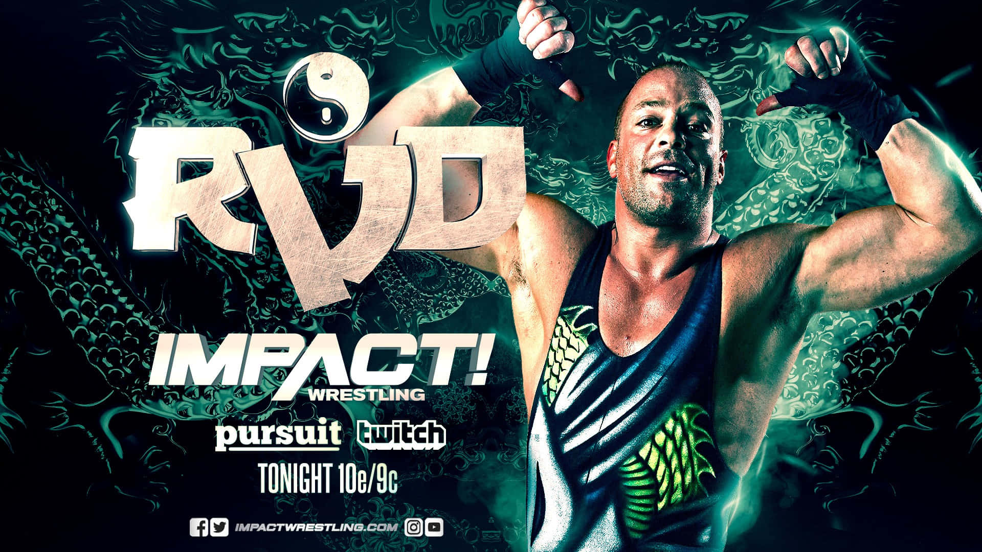 Rob Van Dam Impact Wrestling Poster Background