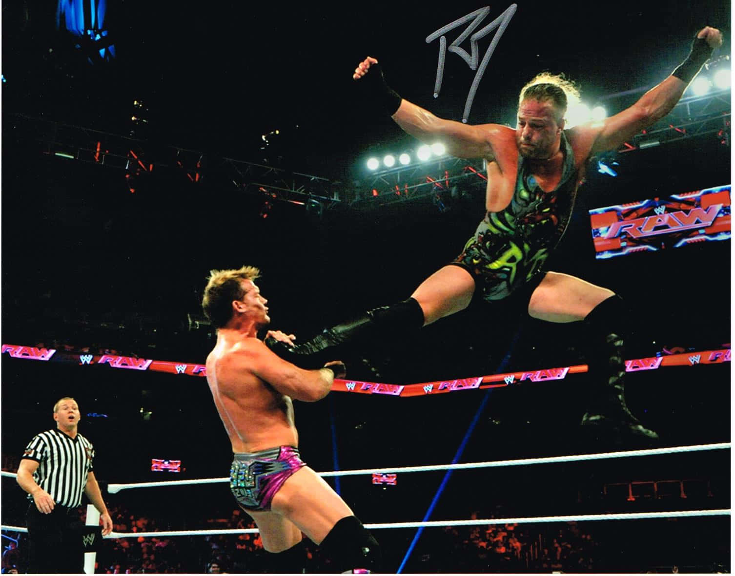 Rob Van Dam Kicking Chris Jericho