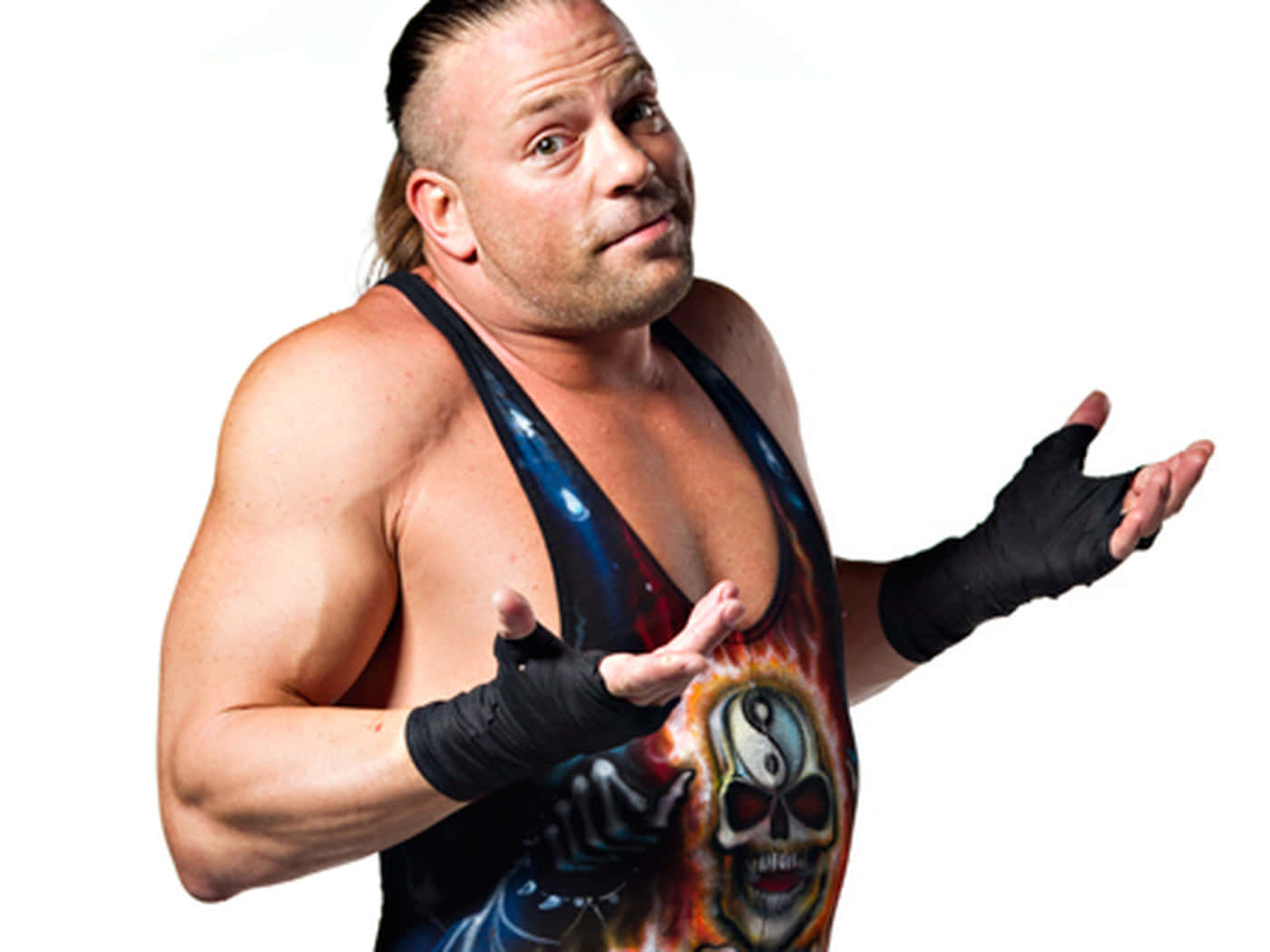 Rob Van Dam On White Background Background
