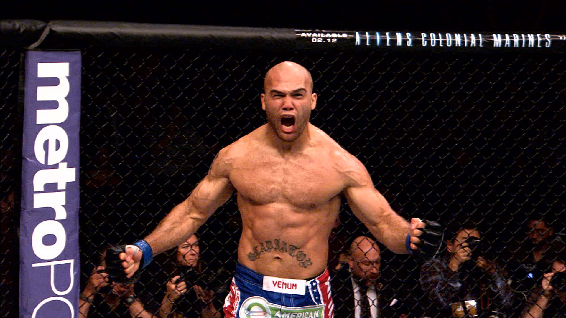 Robbie Lawler During Pre-warm Up Background