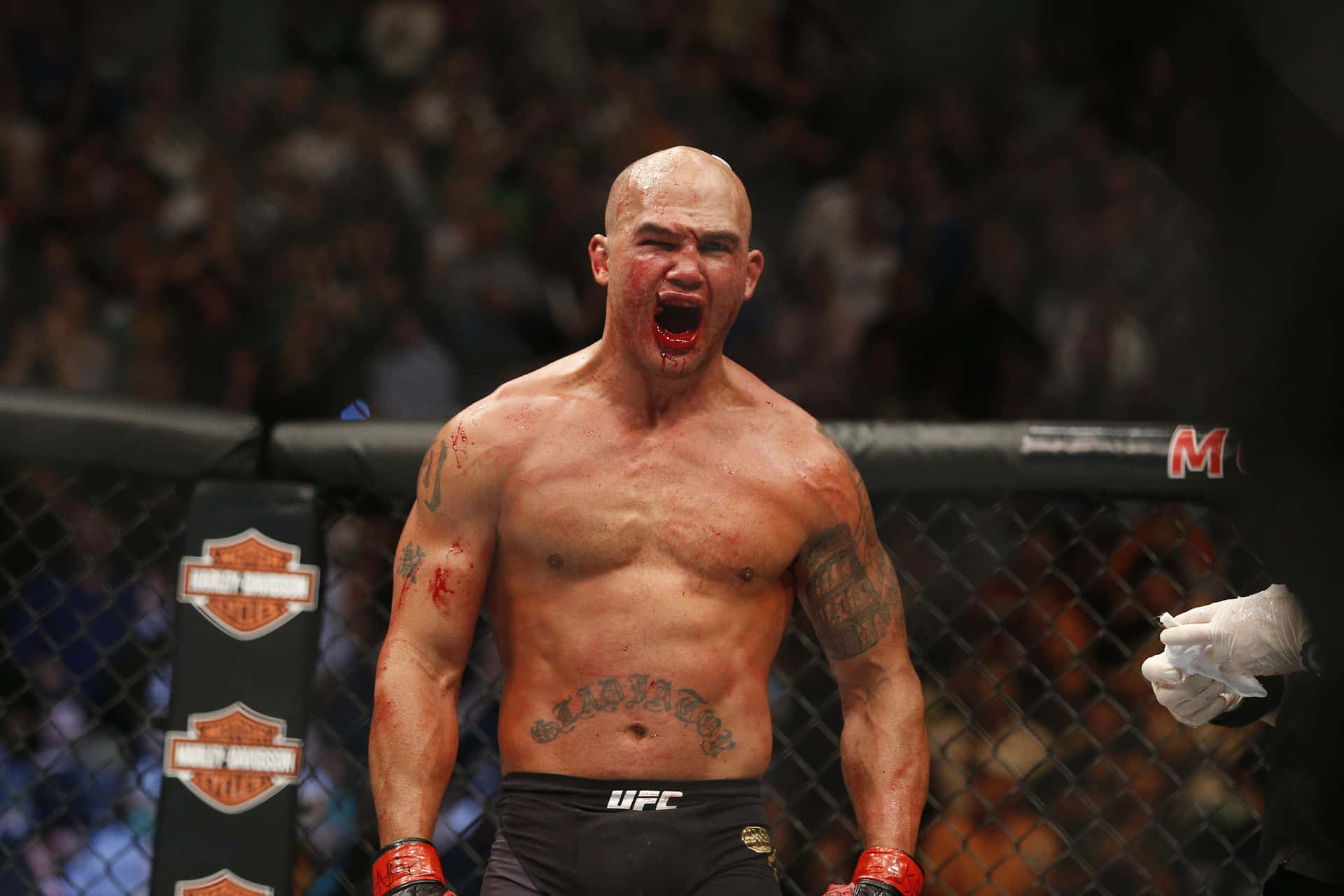 Robbie Lawler Reacts At Ufc 189