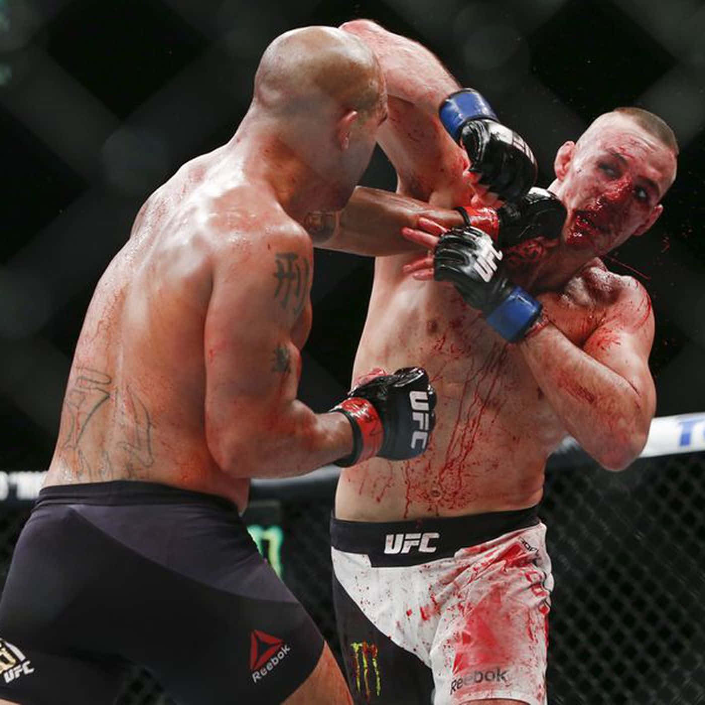 Robbie Lawler Triumphant After His Iconic Fight With Rory Macdonald At Ufc 189 Background