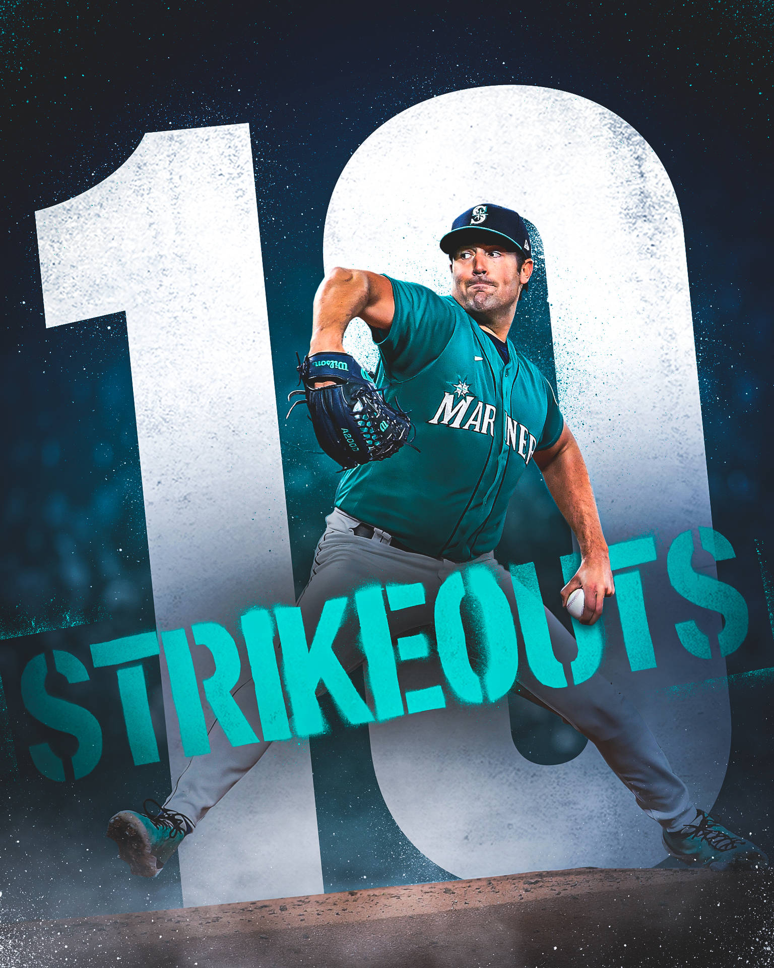 Robbie Ray 10 Strikeouts Poster Background