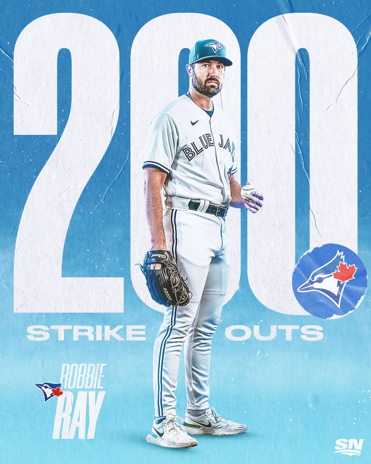 Robbie Ray 200 Strikeouts Poster Background