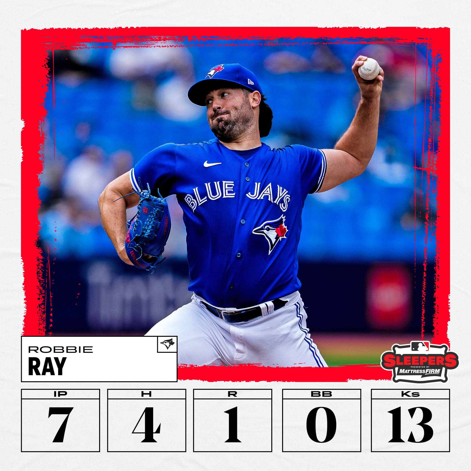 Robbie Ray In Blue Jays Jersey Background