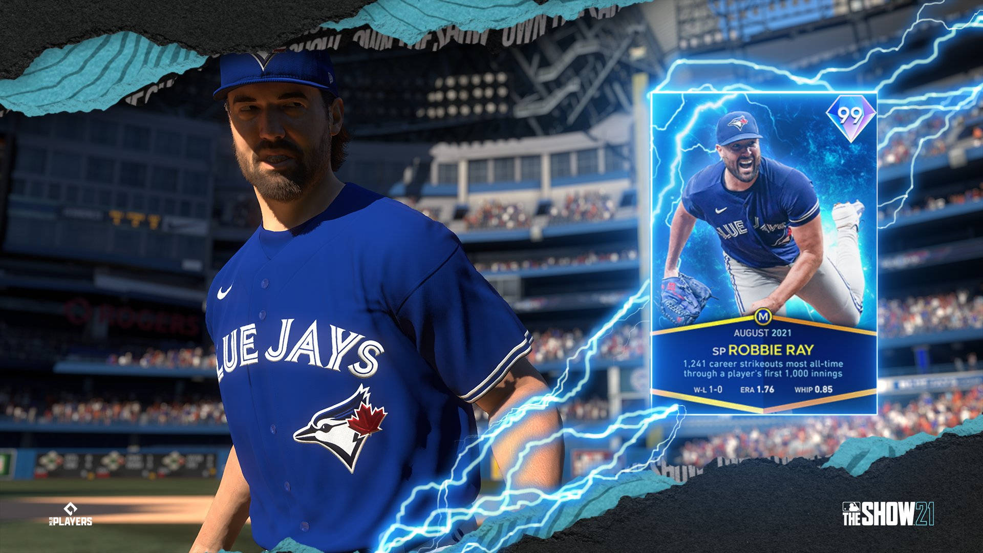 Robbie Ray With Mini-card-like Graphic Background