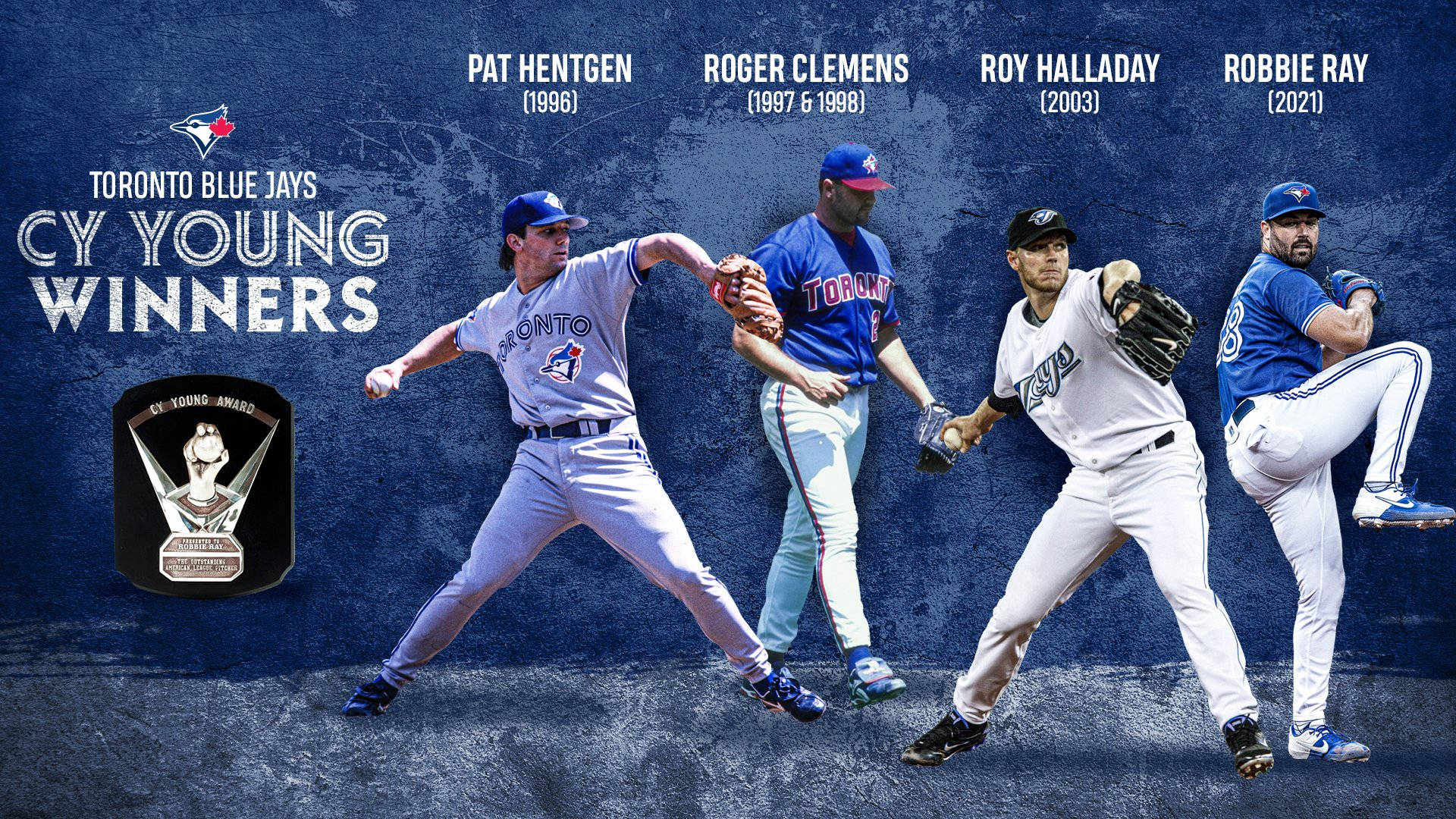 Robbie Ray With Other Cy Young Winners Background