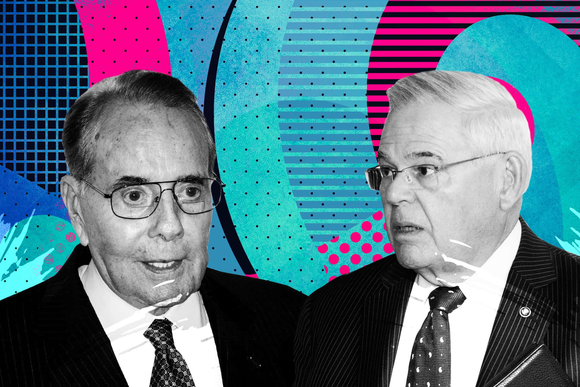 Robert Dole And Robert Menendez Background