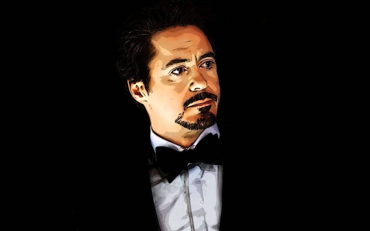 Robert Downey Jr. In Black Background
