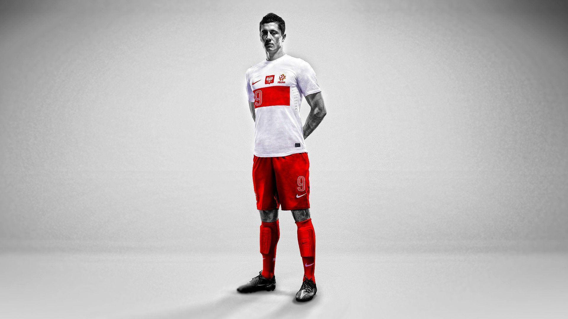 Robert Lewandowski Bayern Munich Uniform Background